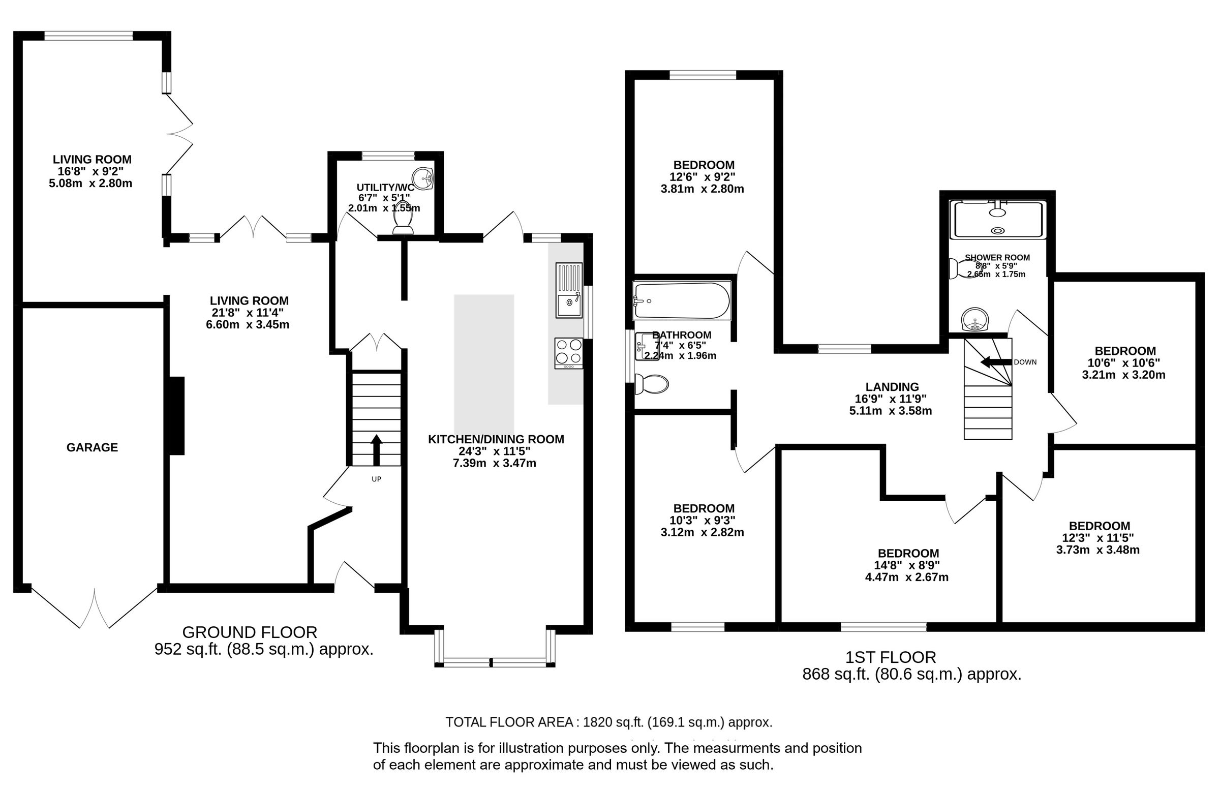 5 bed detached house for sale in Common Road, Kensworth, Bedfordshire
