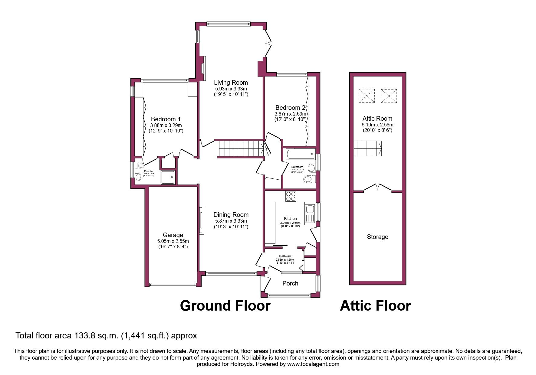 2 bed detached bungalow for sale in Foster Park Road, Denholme