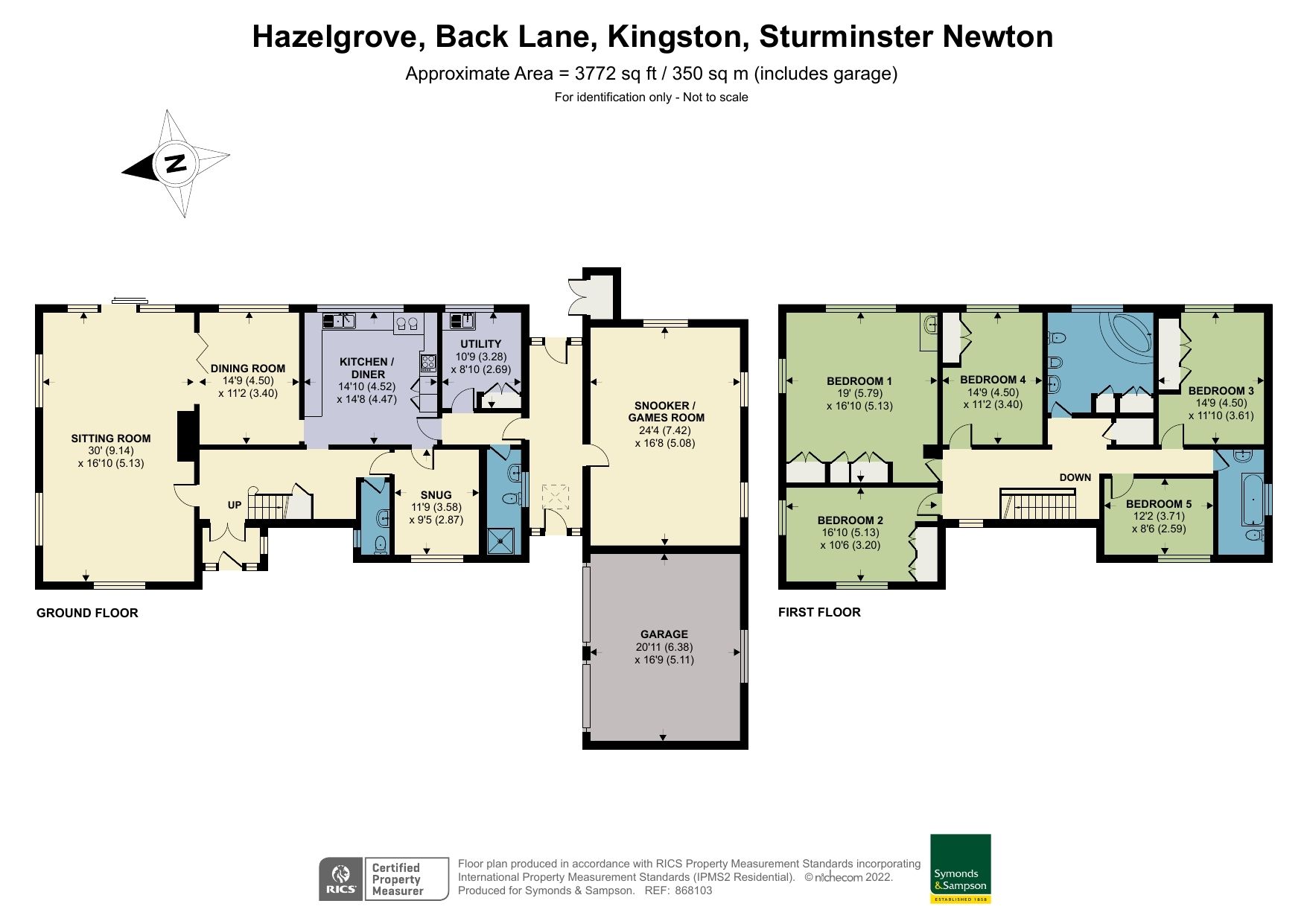5 bed property for sale in Back Lane, Kingston, Sturminster Newton