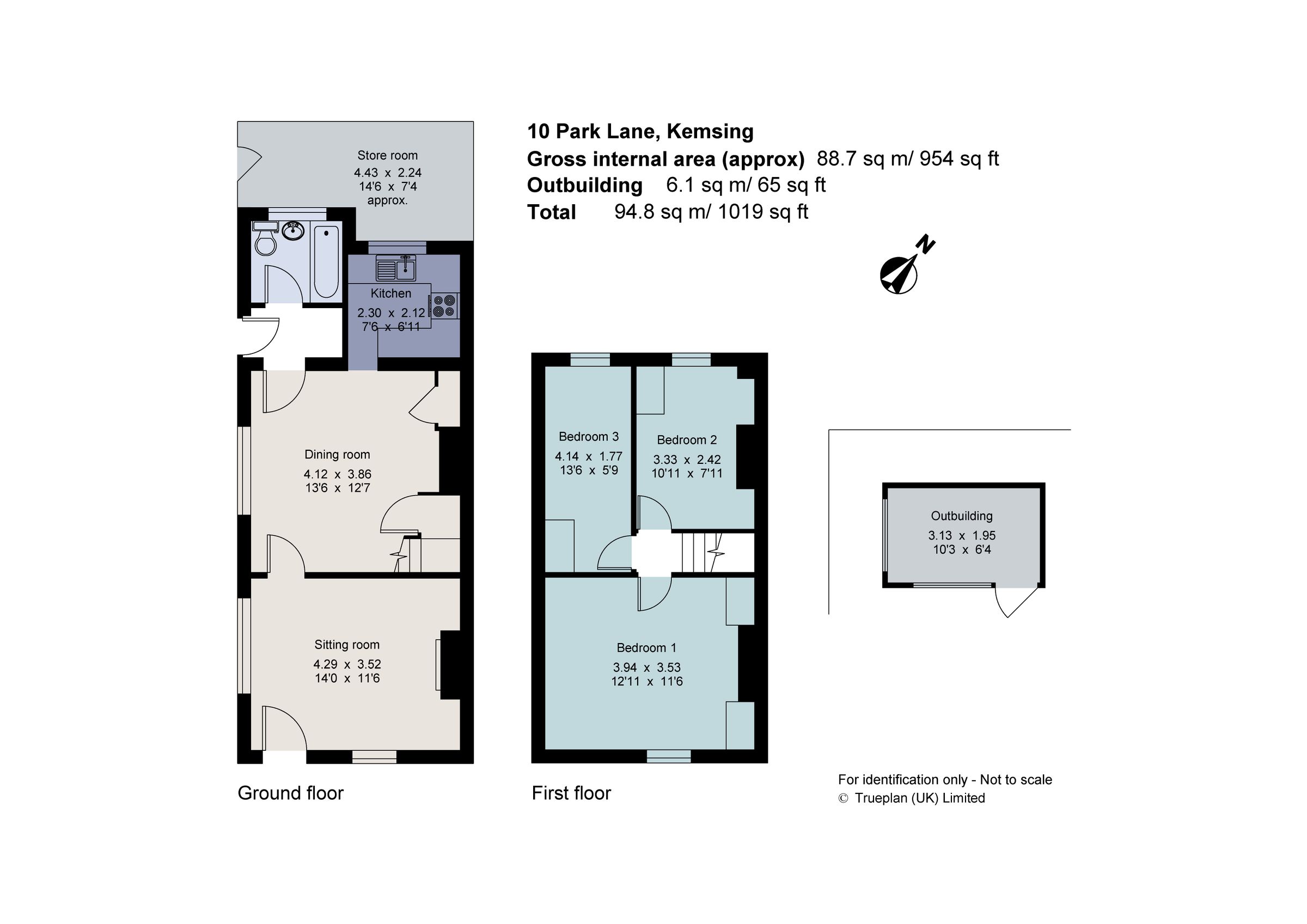 3 bed semidetached house for sale in Park Lane, Kemsing, Sevenoaks