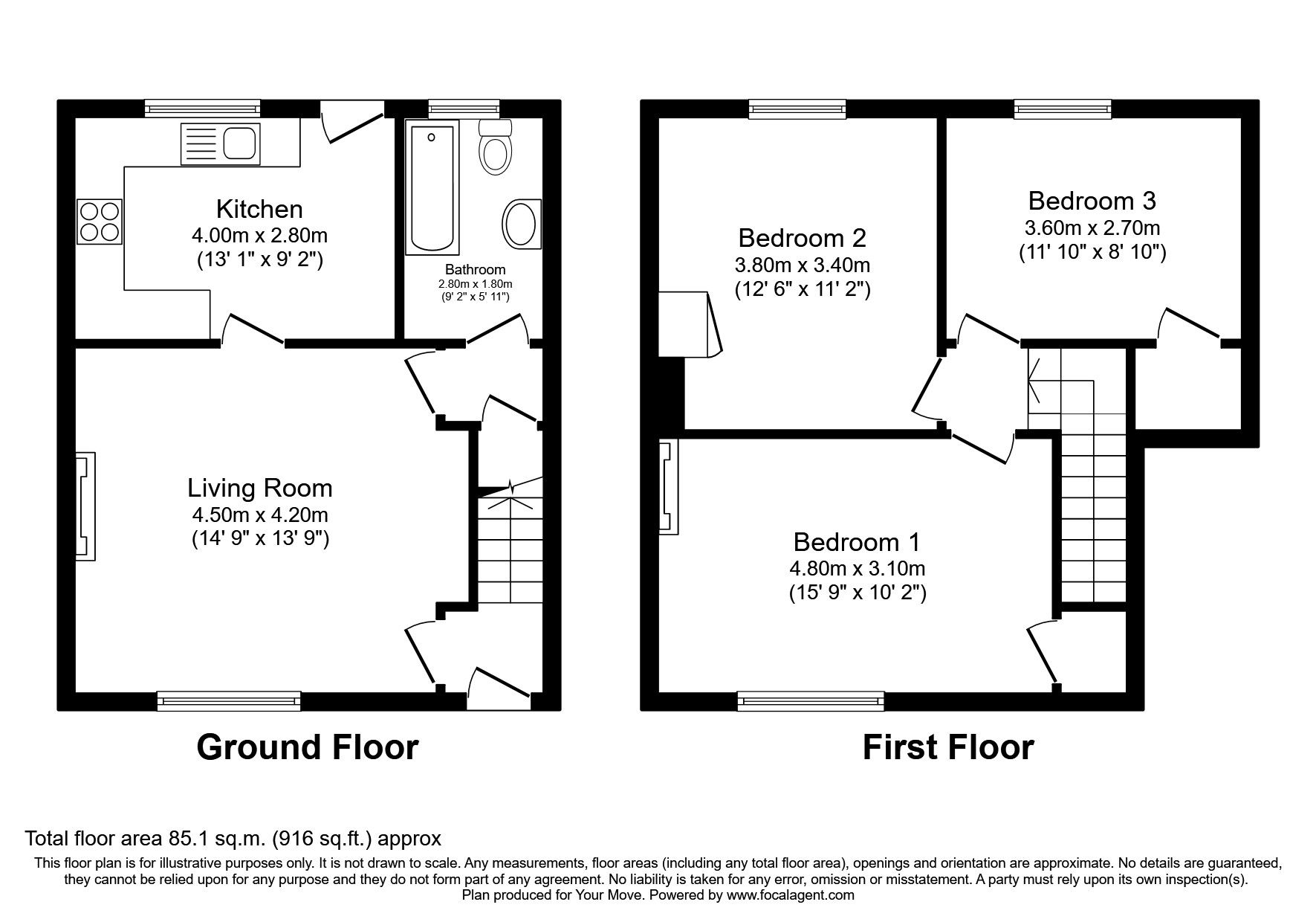 3 bed terraced house for sale in Lakeland Avenue, Whitehaven, Cumbria