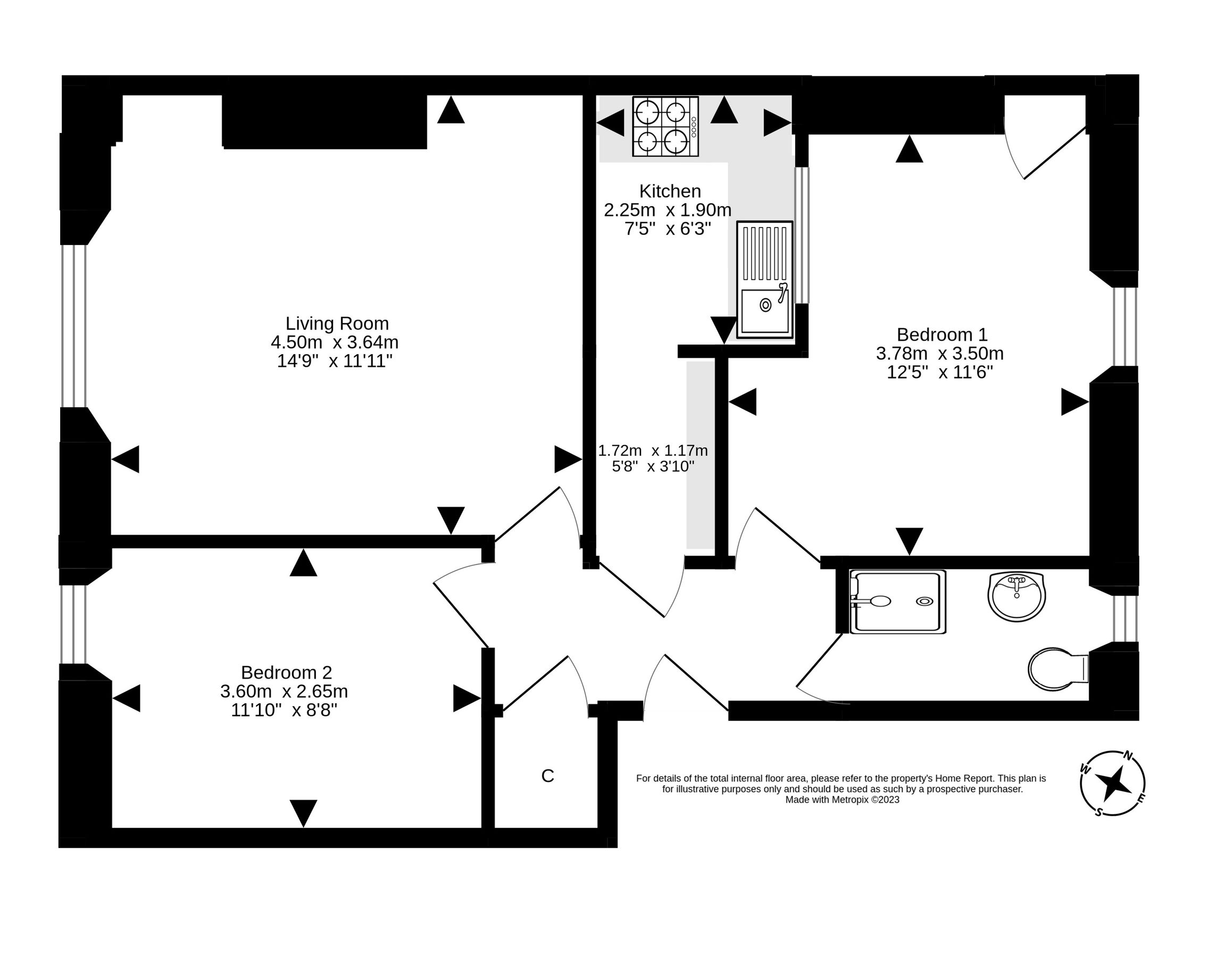 2 bed flat for sale in Flat 2, 6 Victor Park Terrace, Edinburgh EH12 Zoopla