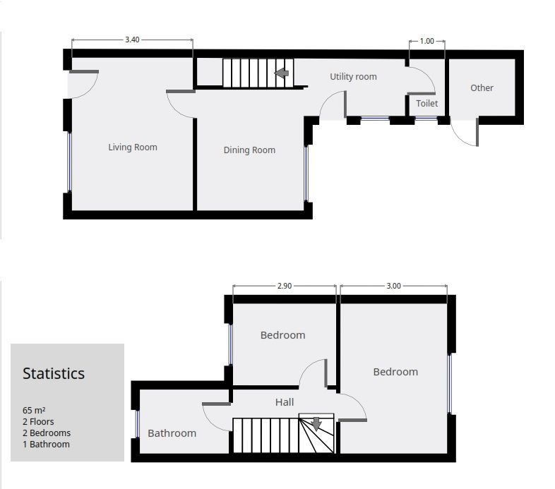 2 bed terraced house to rent in Ellough Road, Worlingham, Beccles NR34