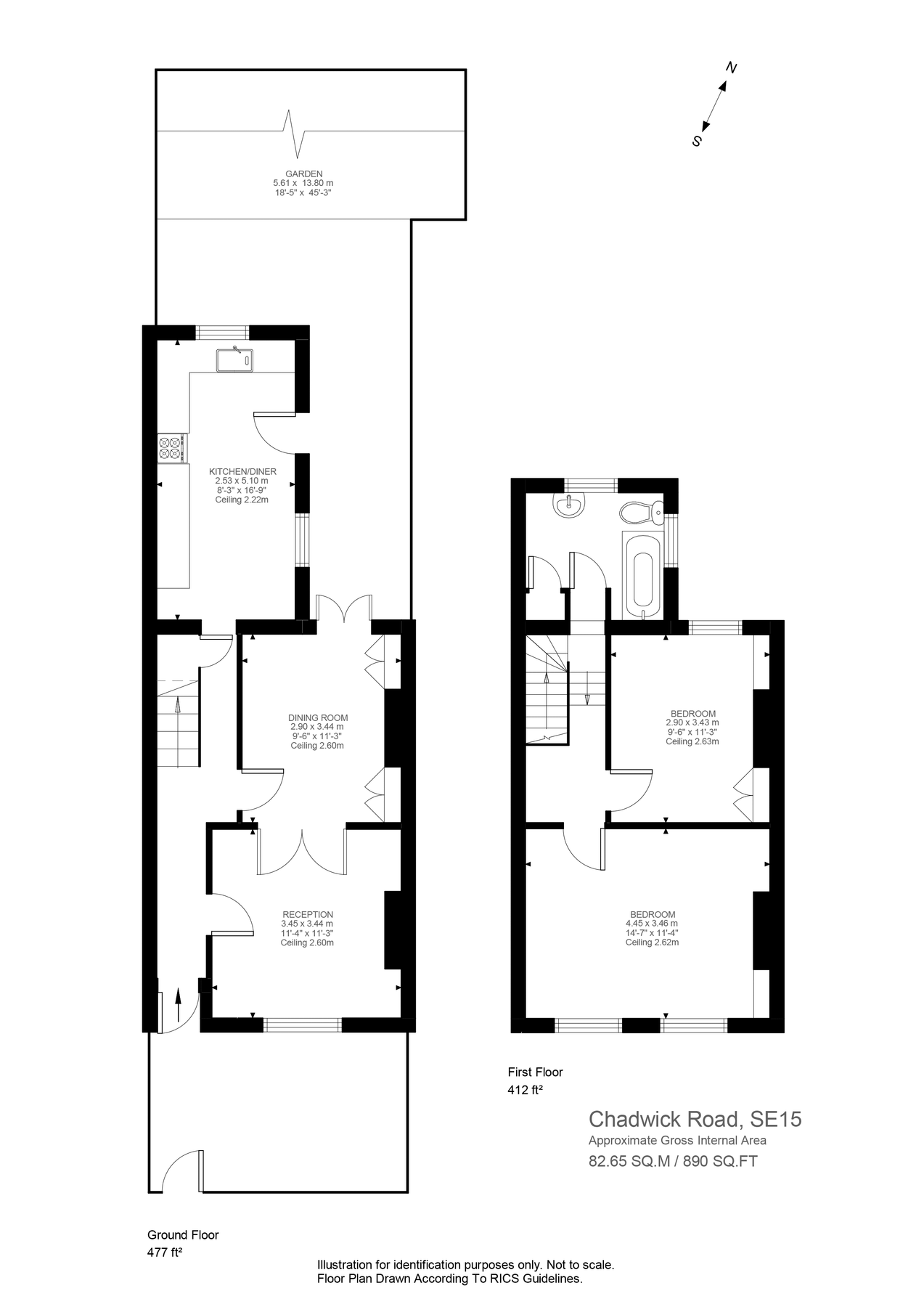 2 bed terraced house for sale in Chadwick Road, Peckham, London SE15 Zoopla