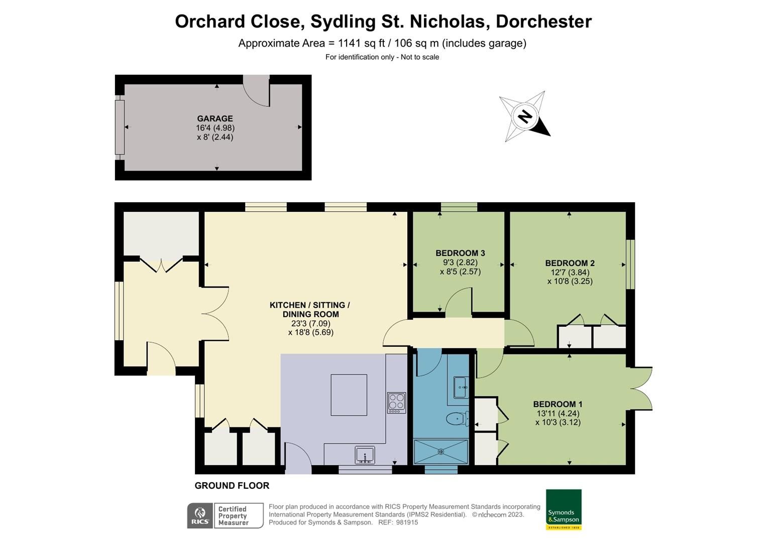 3 bed detached bungalow for sale in Orchard Close, Sydling St. Nicholas