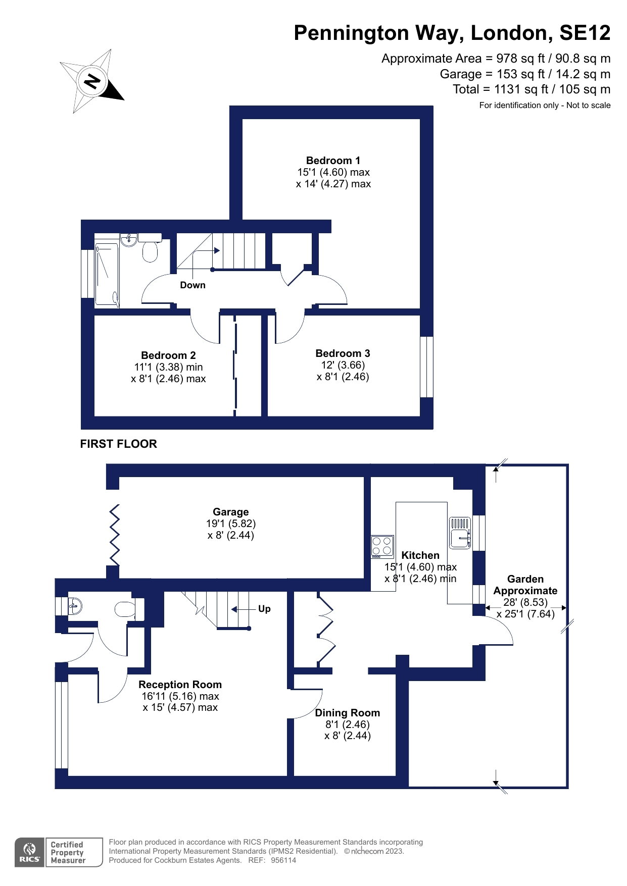 3 bed linkdetached house for sale in Pennington Way, London SE12 Zoopla