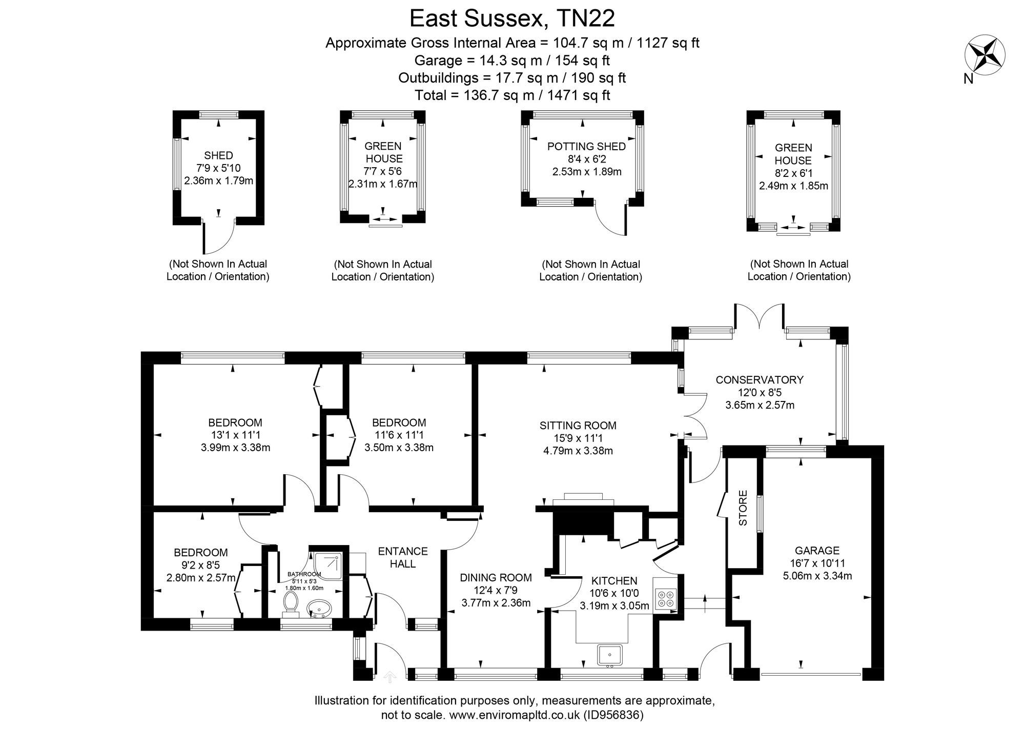 3 bed detached bungalow for sale in Snatts Road, Uckfield TN22 Zoopla