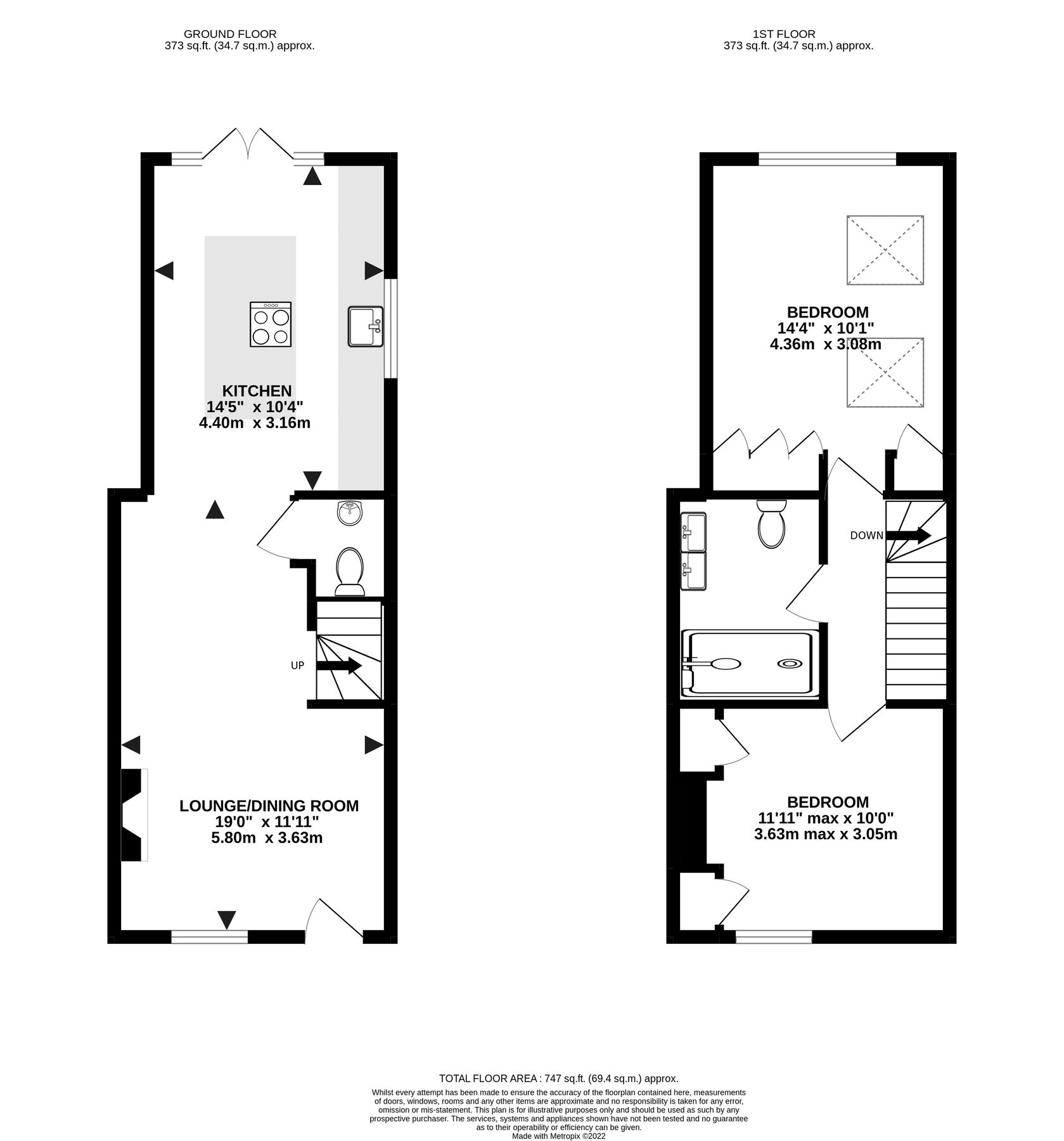 2 bed end terrace house to rent in Oakland Terrace, Hartley Wintney