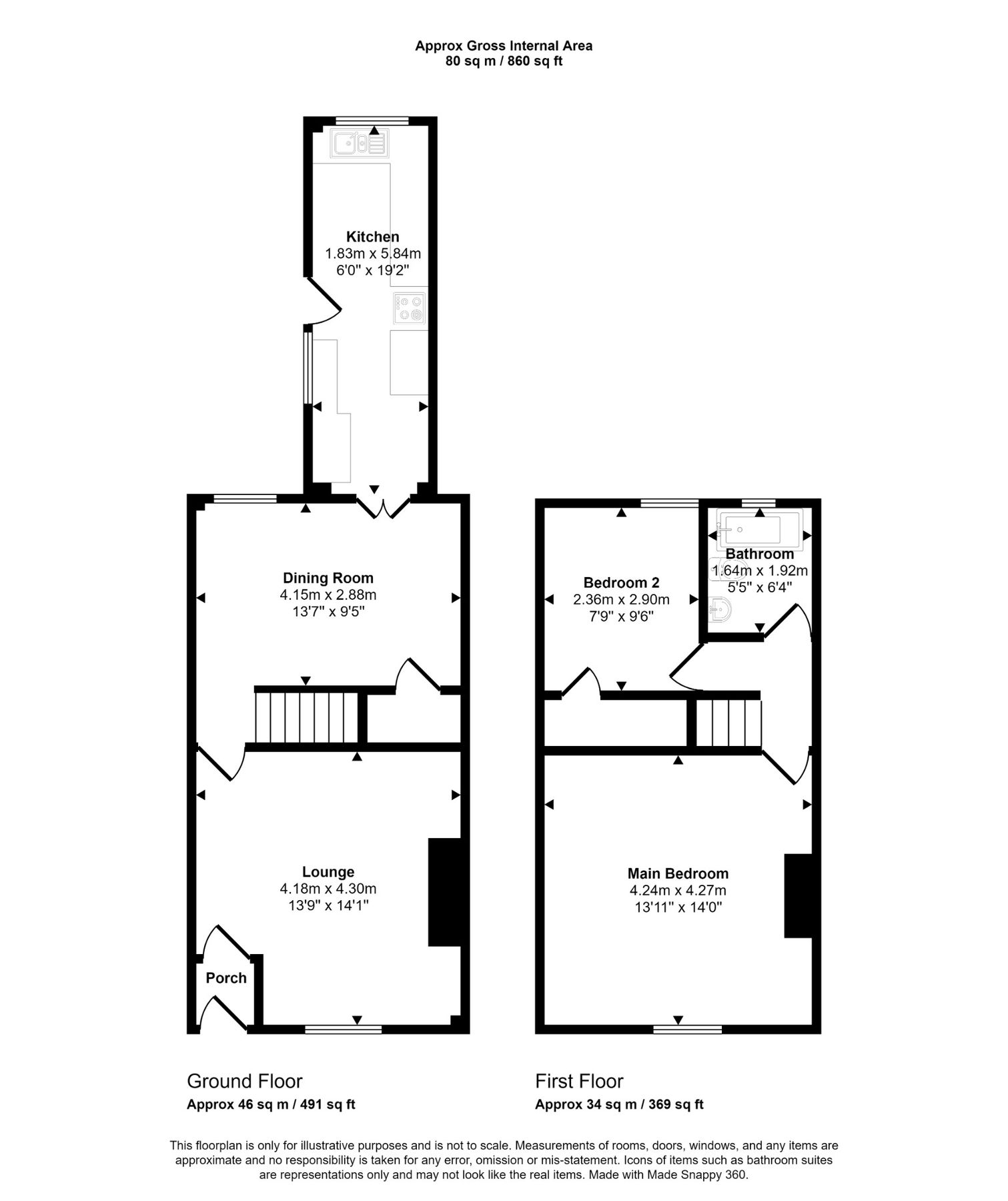 2 bed terraced house to rent in Billinge Road, Wigan, Lancashire WN5
