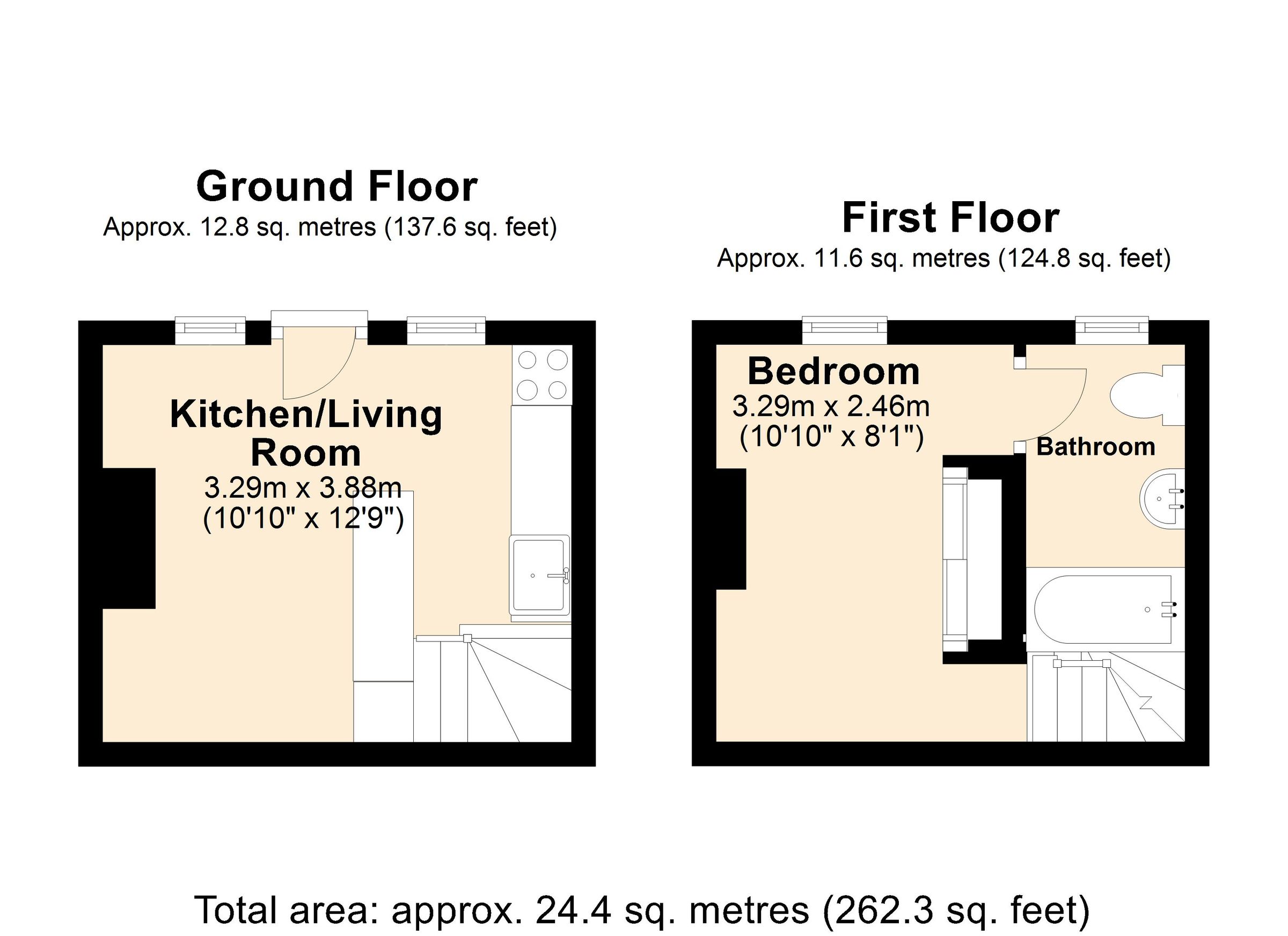 1 bed terraced house for sale in Westrop, Highworth, Swindon, Wiltshire