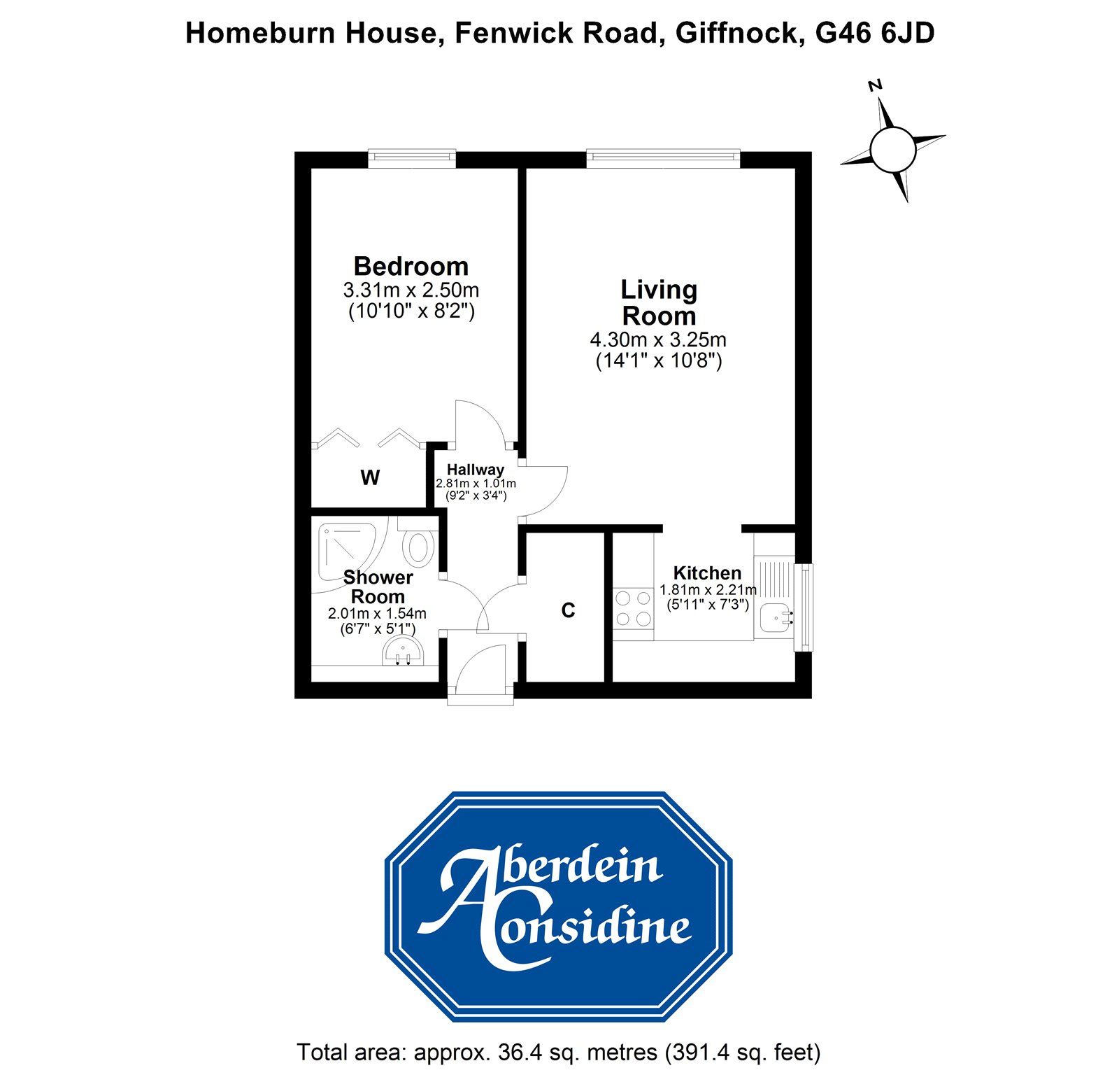 1 bed flat for sale in Flat 18, Homeburn House, Fenwick Road, Giffnock, Glasgow G46 Zoopla