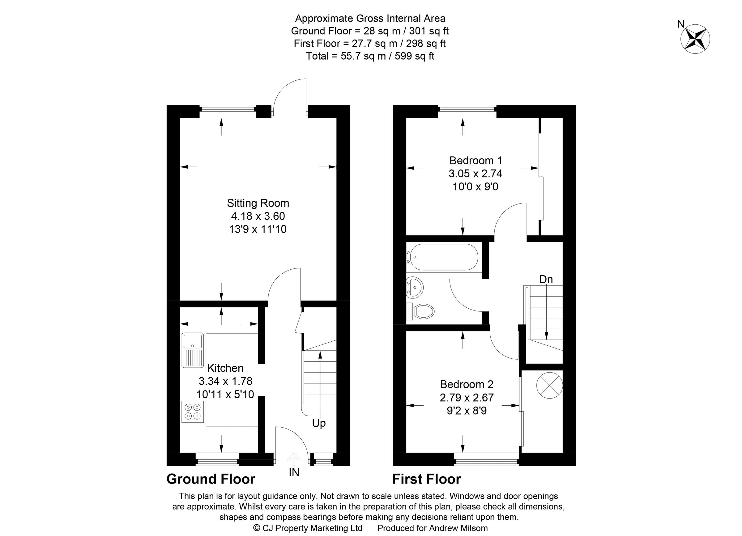2 bed terraced house for sale in Hellyer Way, Bourne End SL8 Zoopla