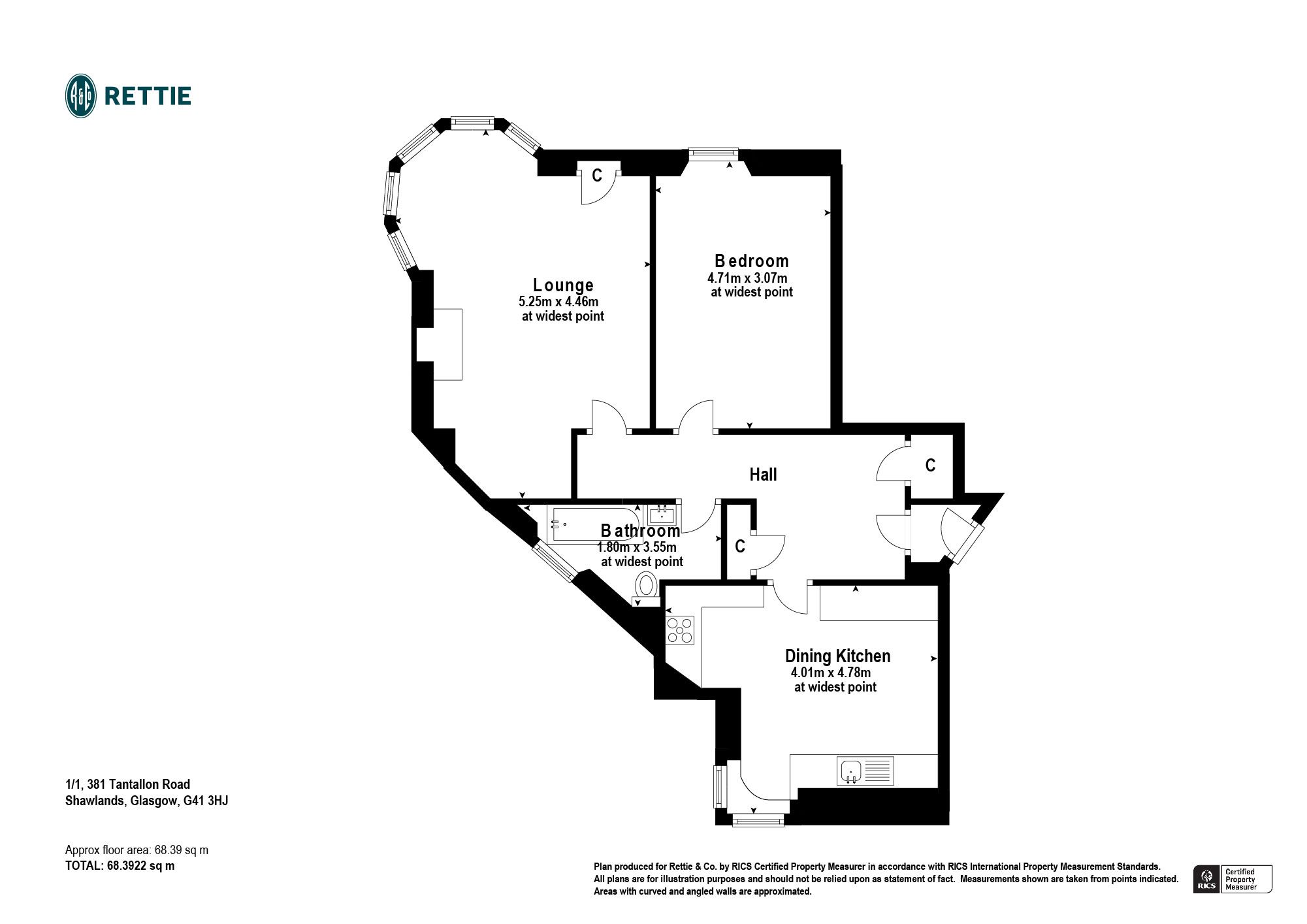 1 bed flat for sale in Tantallon Road, Shawlands, Glasgow G41 Zoopla