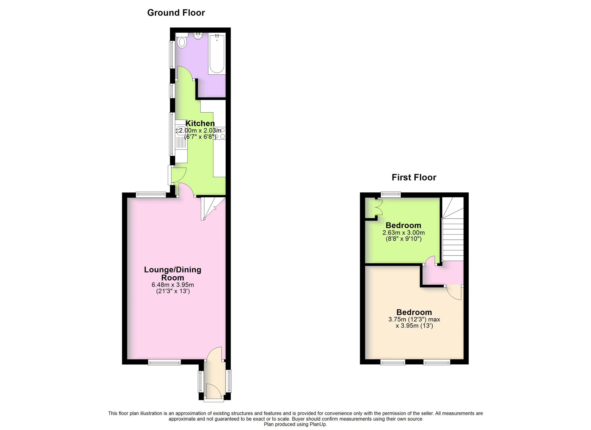 2 bed terraced house for sale in Attractive Cottage, Duckpool Road
