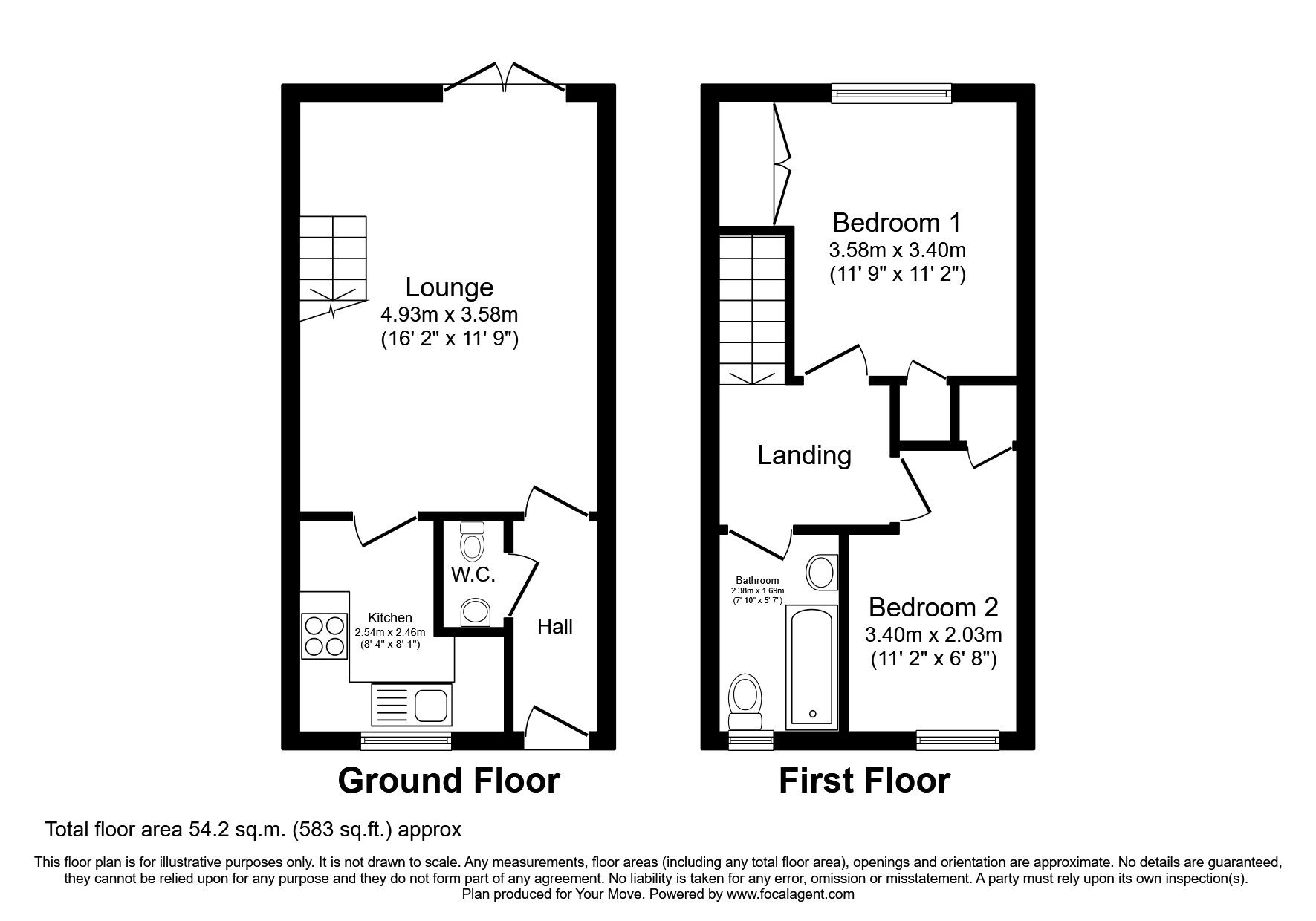 2 bed terraced house to rent in Eden Court, Nuneaton, Warwickshire CV10