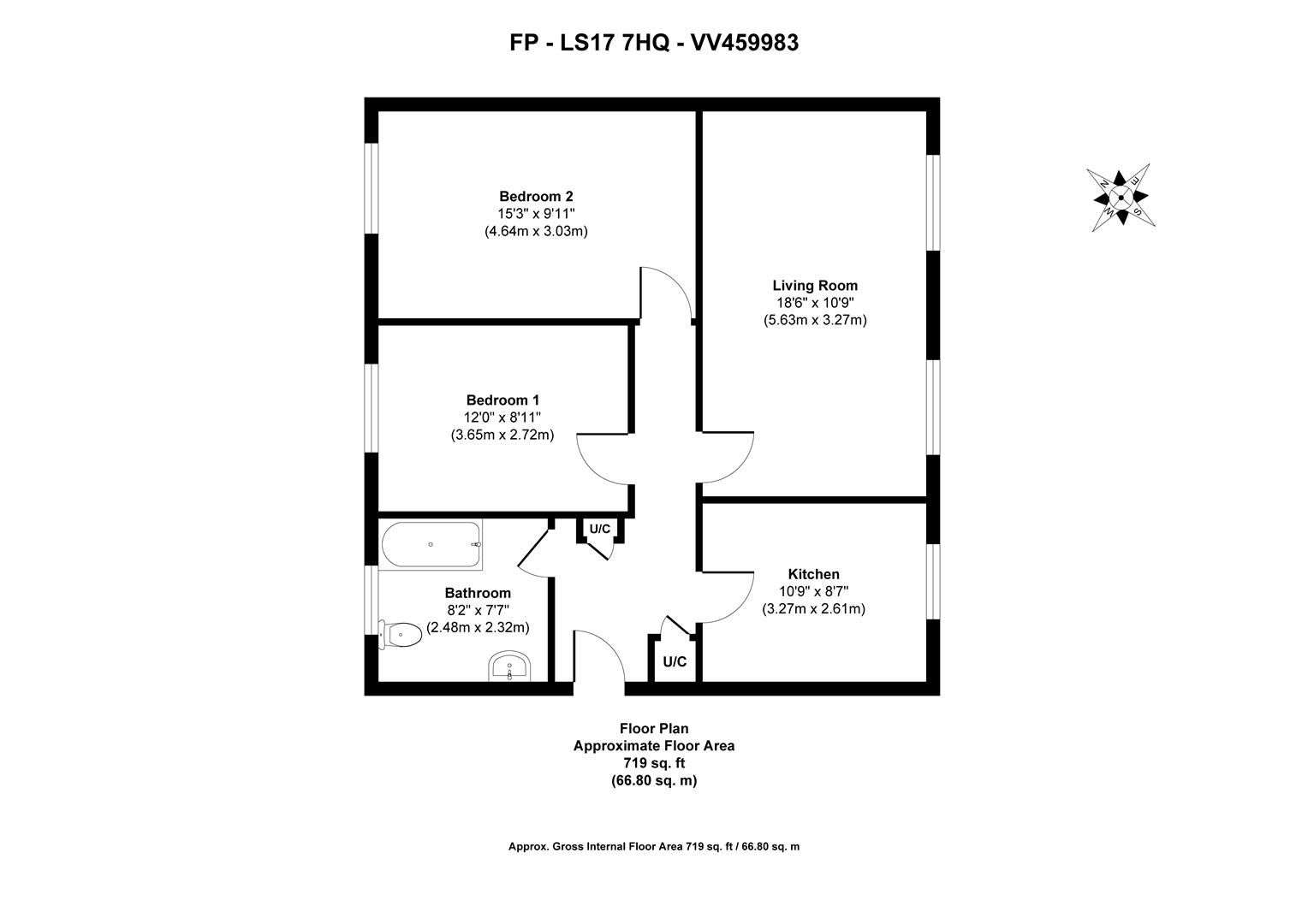 2 bed flat for sale in Lingfield Close, Moortown, Leeds LS17 Zoopla