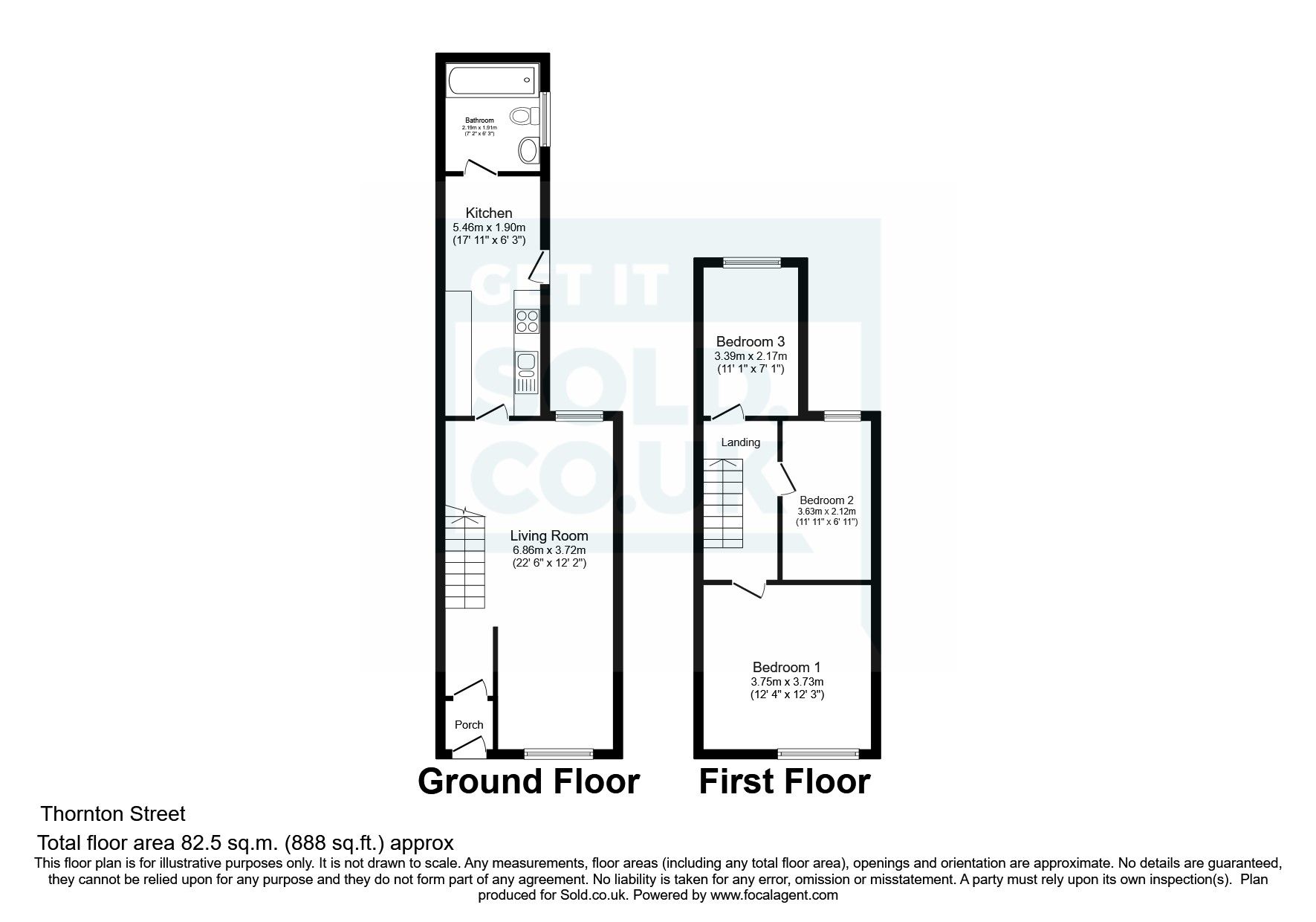 3 bed terraced house for sale in Thornton Street, Middlesbrough, North