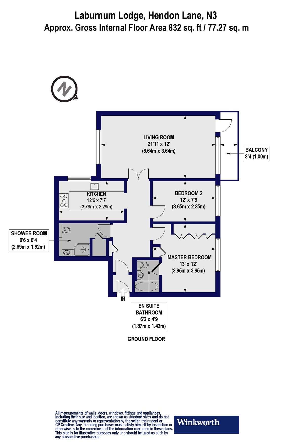 2 bed flat for sale in Laburnum Lodge, 45 Hendon Lane, Finchley, London
