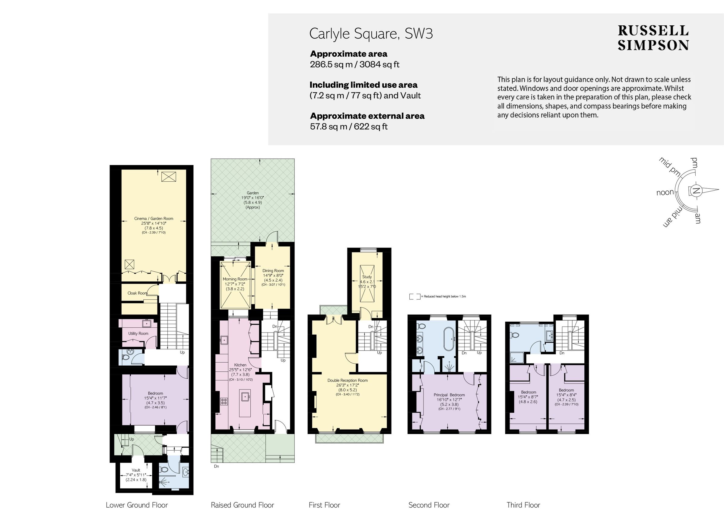 4 bed terraced house for sale in Carlyle Square, Chelsea, London SW3