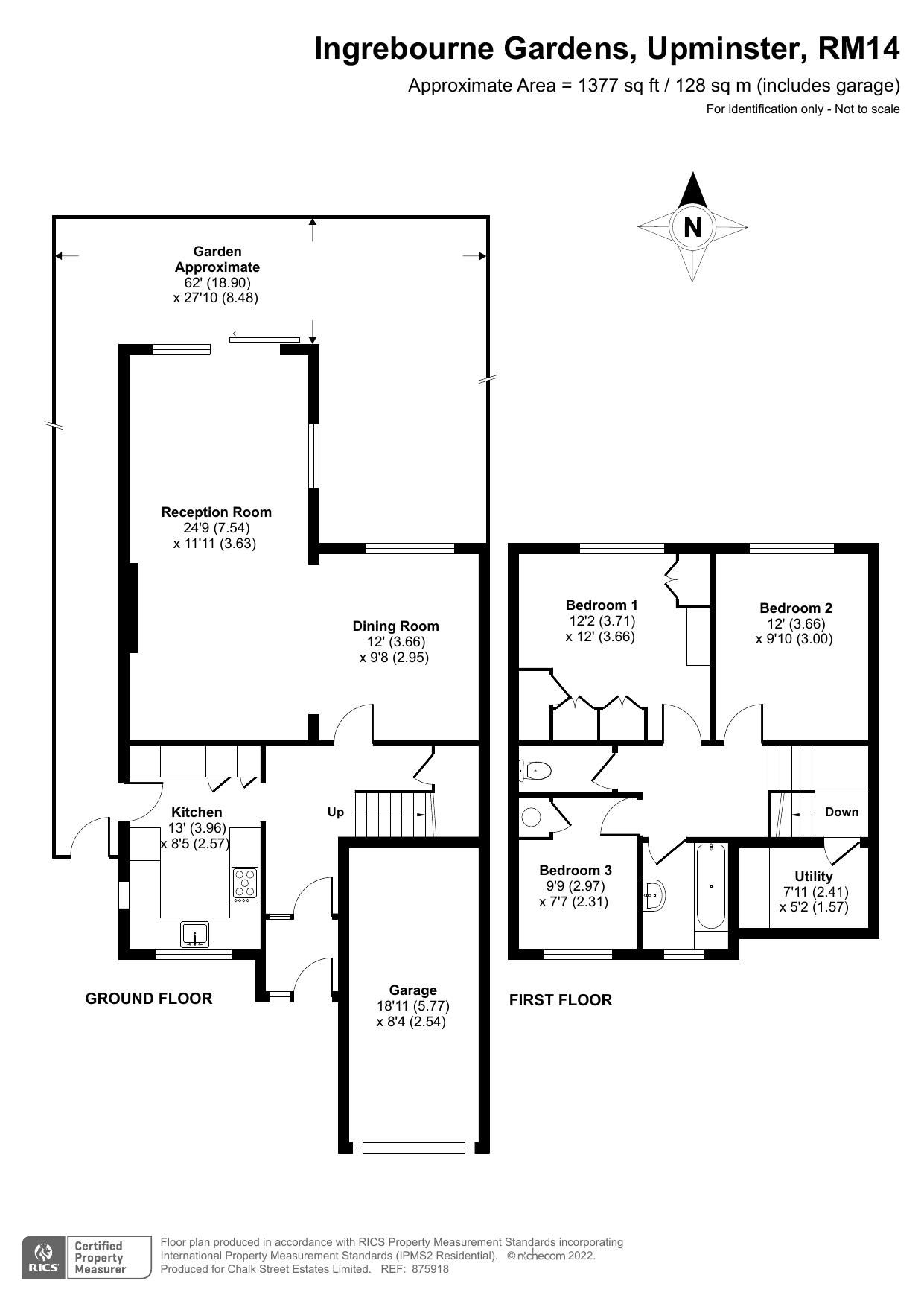 3 bed semidetached house for sale in Ingrebourne Gardens, Upminster