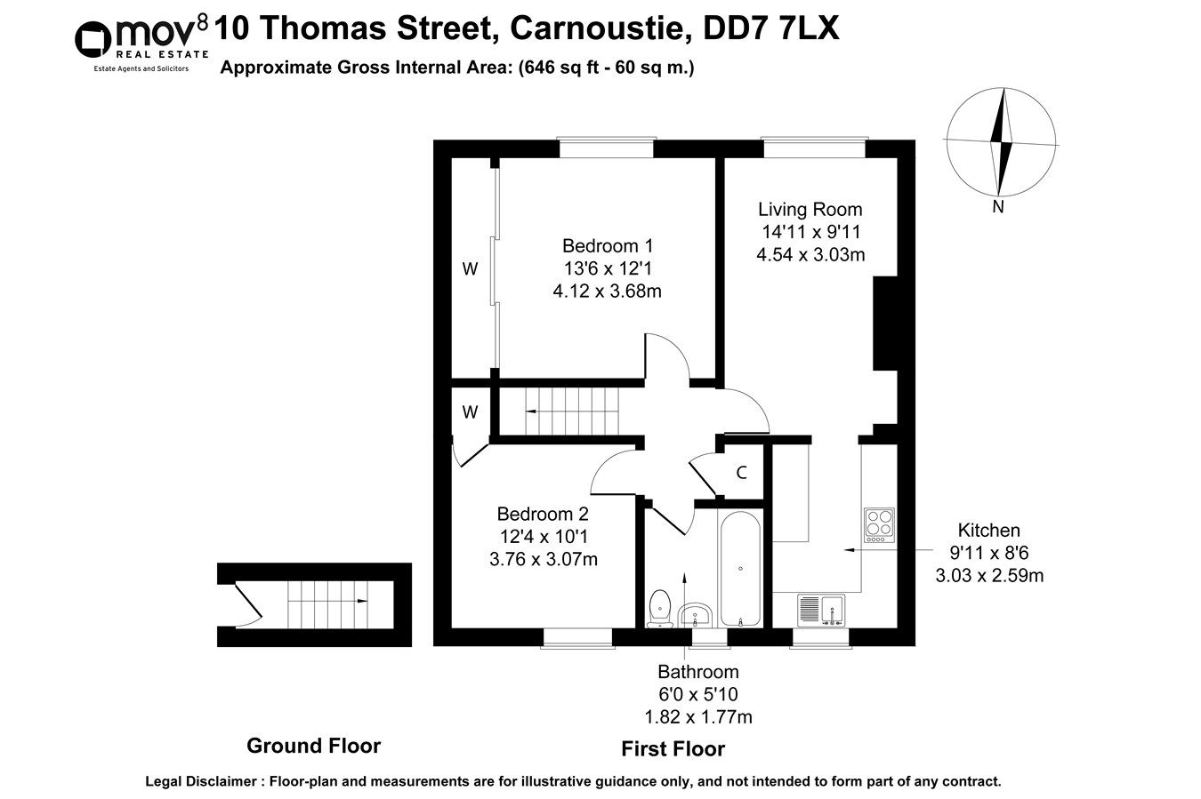 2 bed flat for sale in Thomas Street, Carnoustie DD7 Zoopla