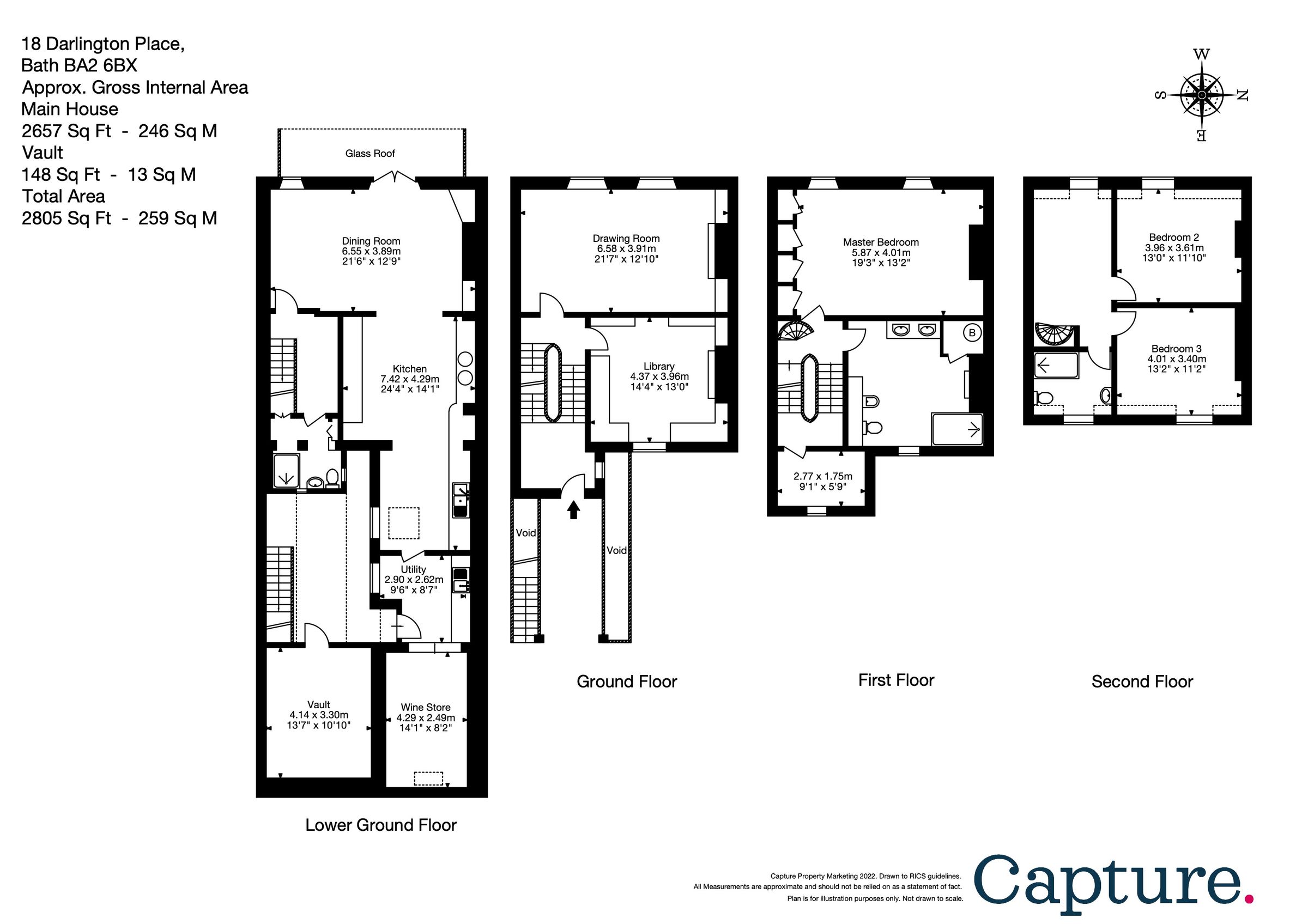 4 bed terraced house for sale in Darlington Place, Bath BA2 Zoopla