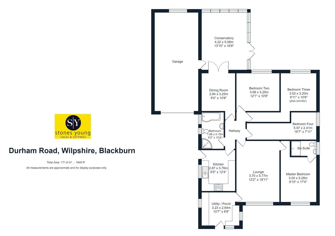4 bed detached bungalow for sale in Durham Road, Wilpshire, Blackburn