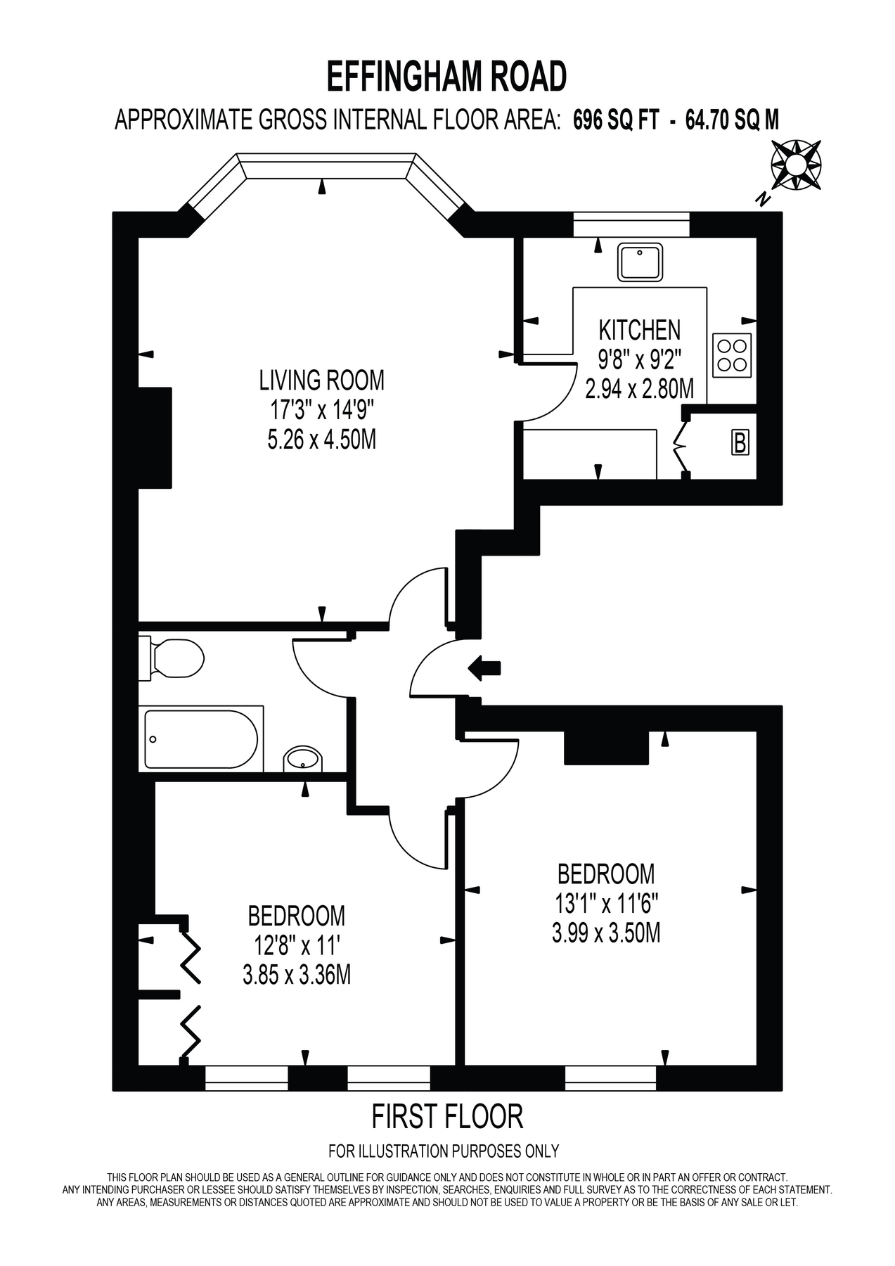 2 bed flat to rent in Effingham Road, Long Ditton, Surbiton KT6 Zoopla