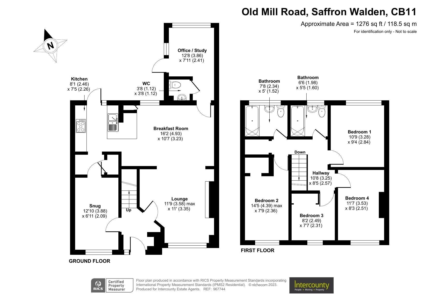 4 bed semidetached house for sale in Old Mill Road, Saffron Walden