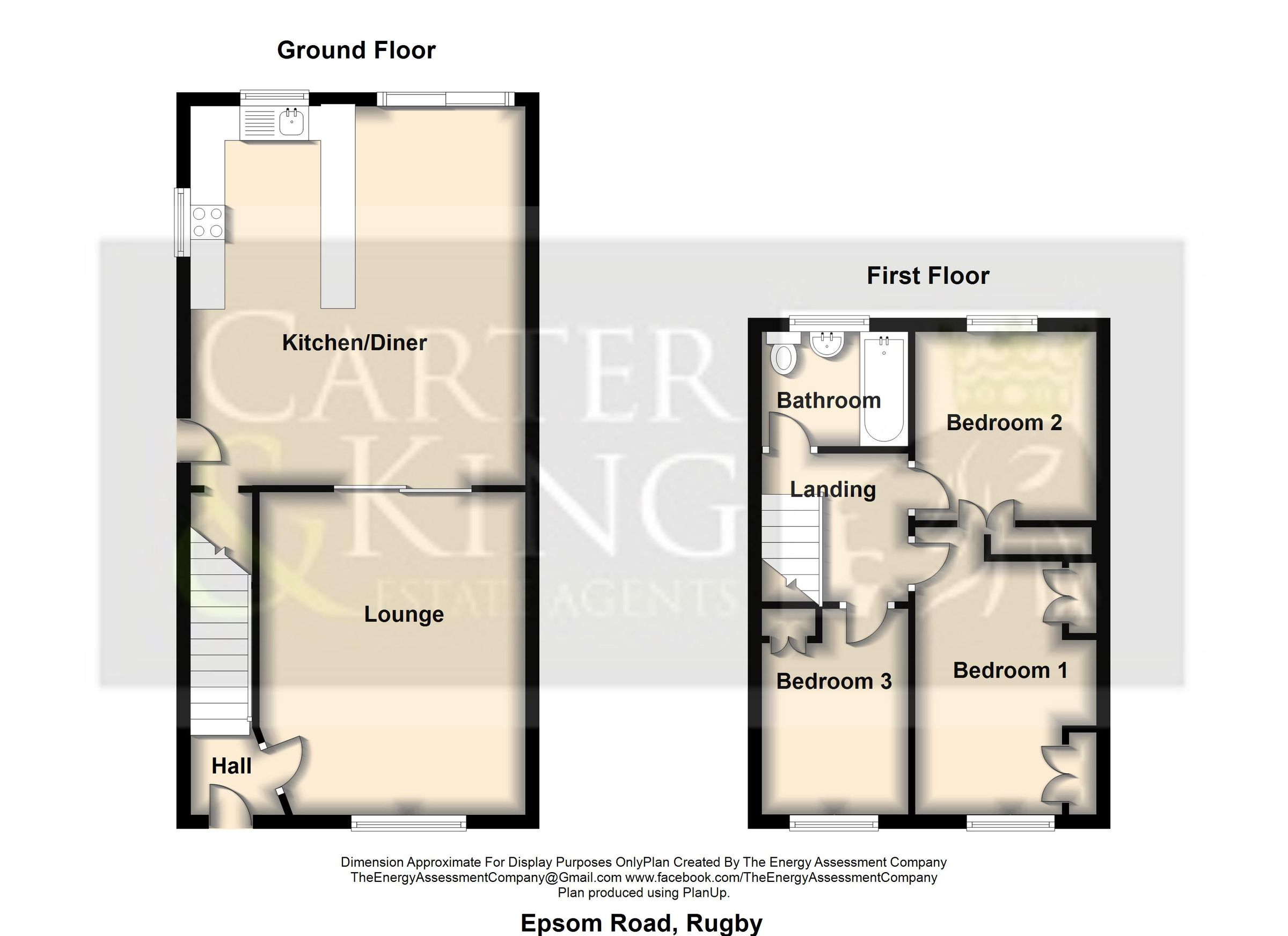 3 bed semidetached house for sale in Epsom Road, Bilton, Rugby CV22