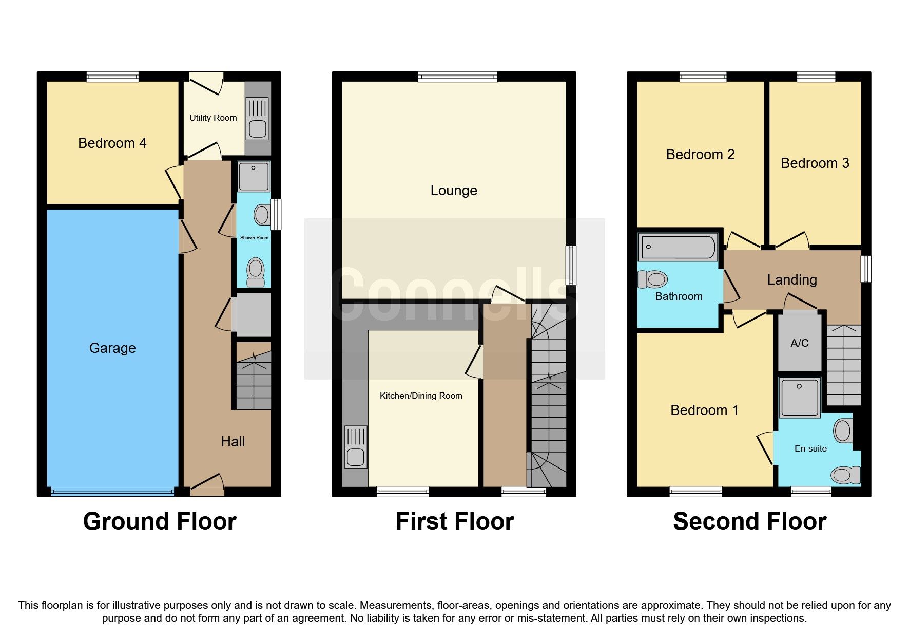 4 bed town house for sale in Rycroft Meadow, Beggarwood, Basingstoke