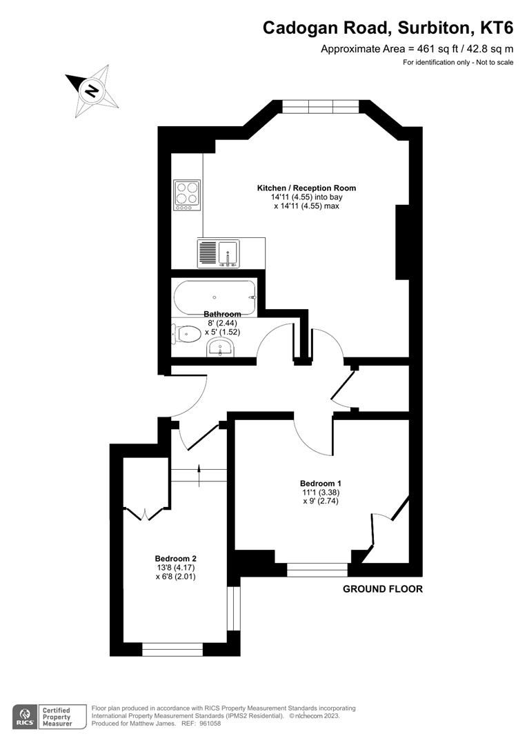 1 bed flat for sale in Cadogan Road, Surbiton KT6 Zoopla