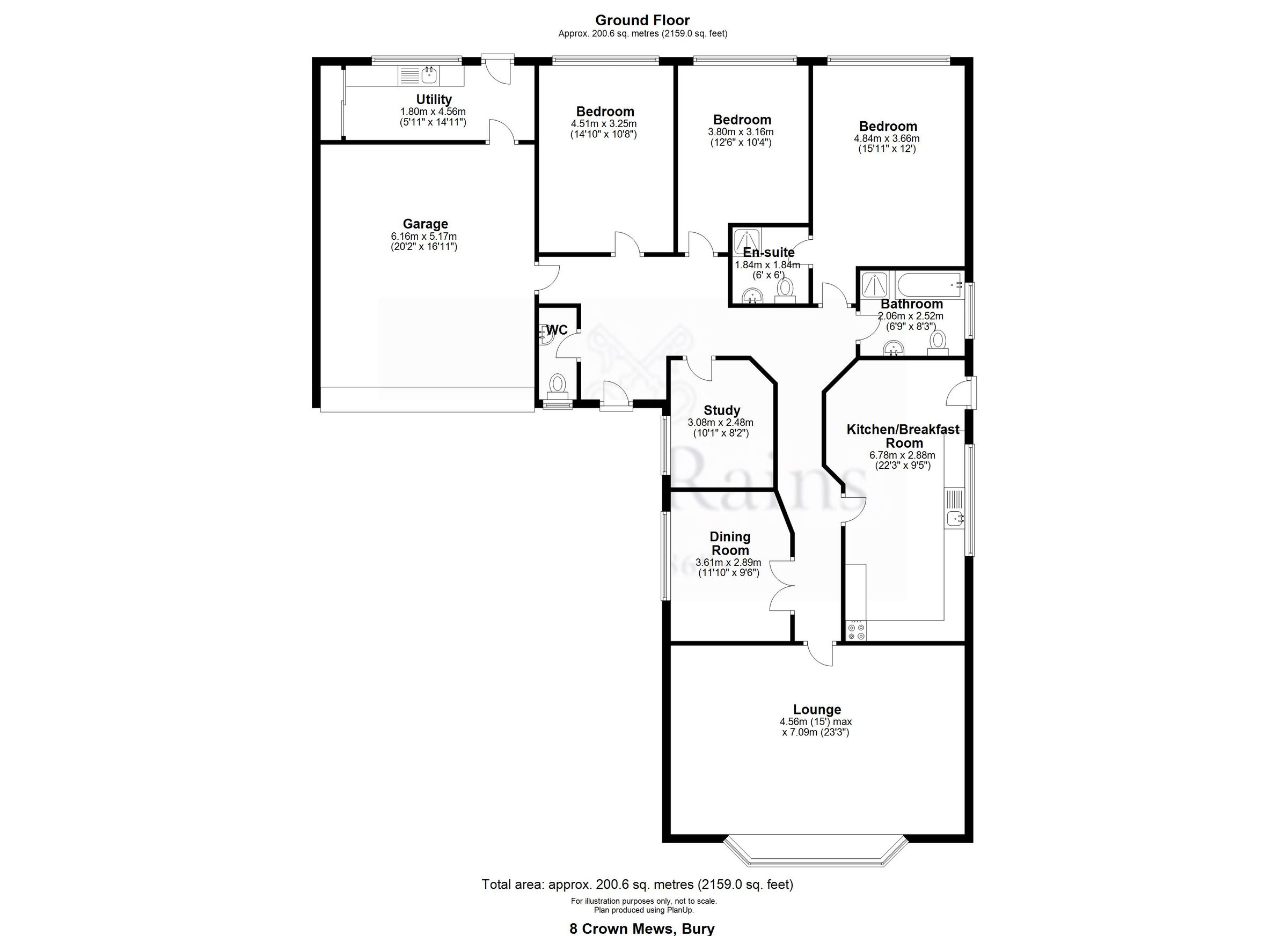 4 bed bungalow for sale in Crown Mews, Bolton Road, Hawkshaw, Bury BL8