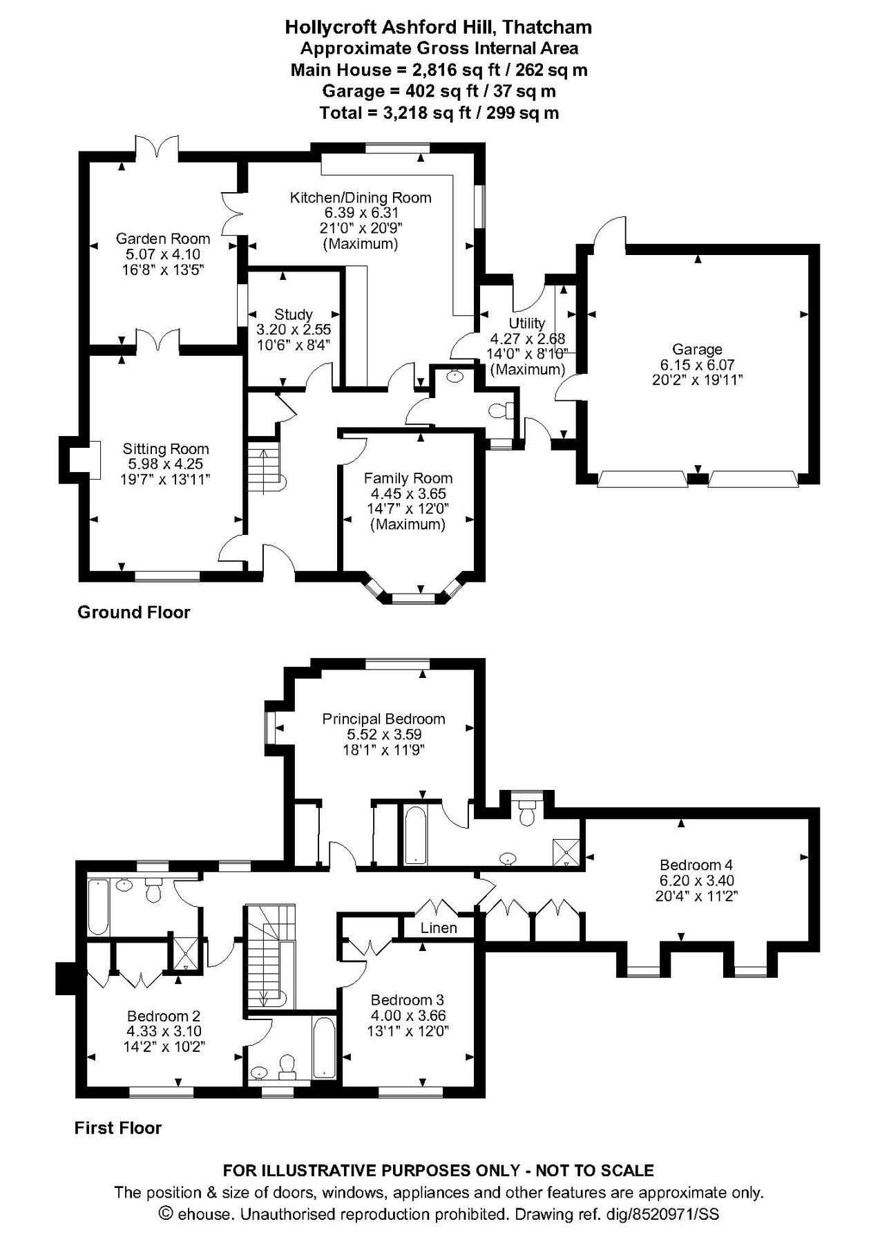 4 bed detached house for sale in Hollycroft, Ashford Hill, Thatcham