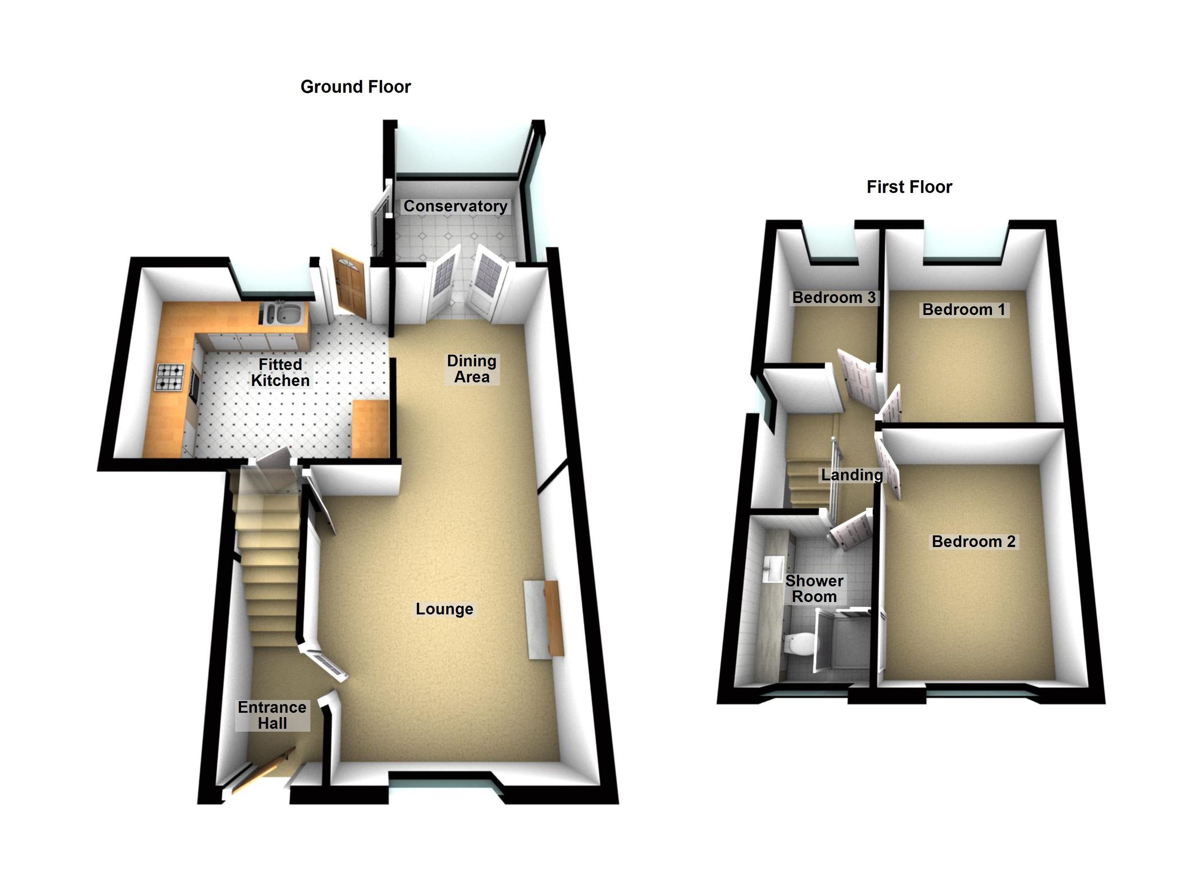 3 bed semidetached house for sale in Ascot Close, Bedworth