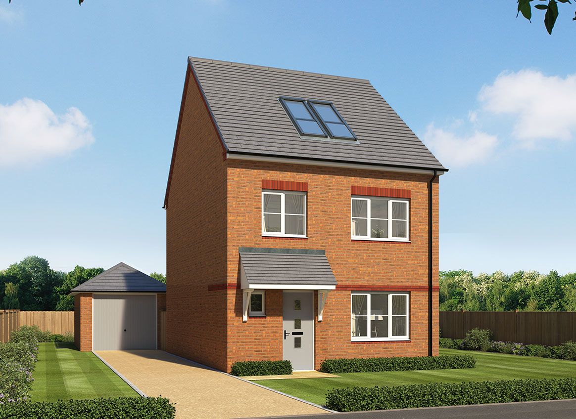 New home, 4 bed semidetached house for sale in "Yew" at Mosley Common