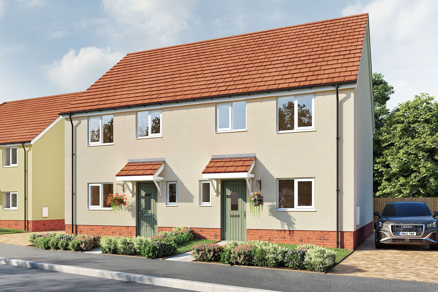 New home, 3 bed semidetached house for sale in "The Eveleigh" at Aller