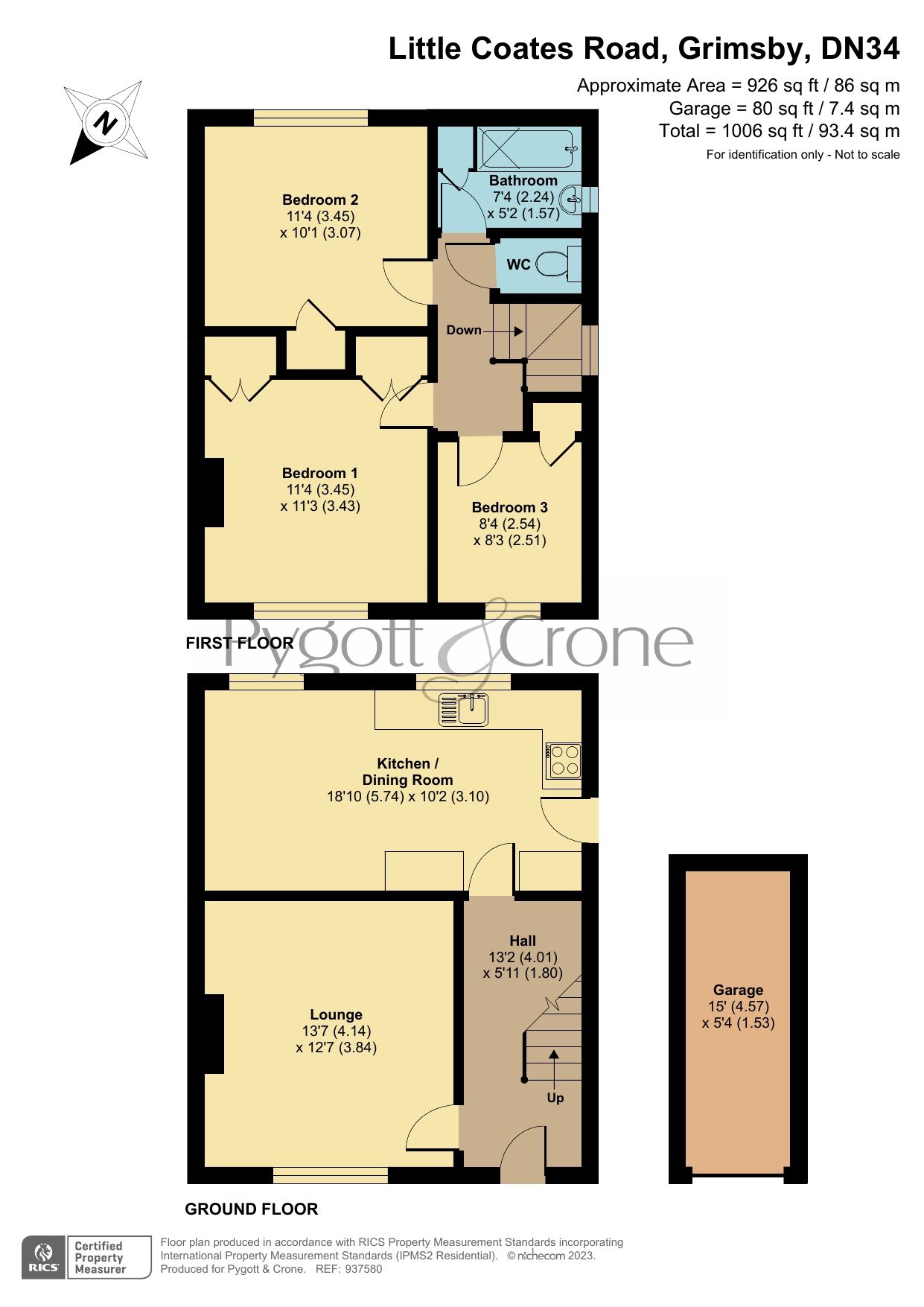 3 bed semidetached house for sale in Little Coates Road, Grimsby DN34