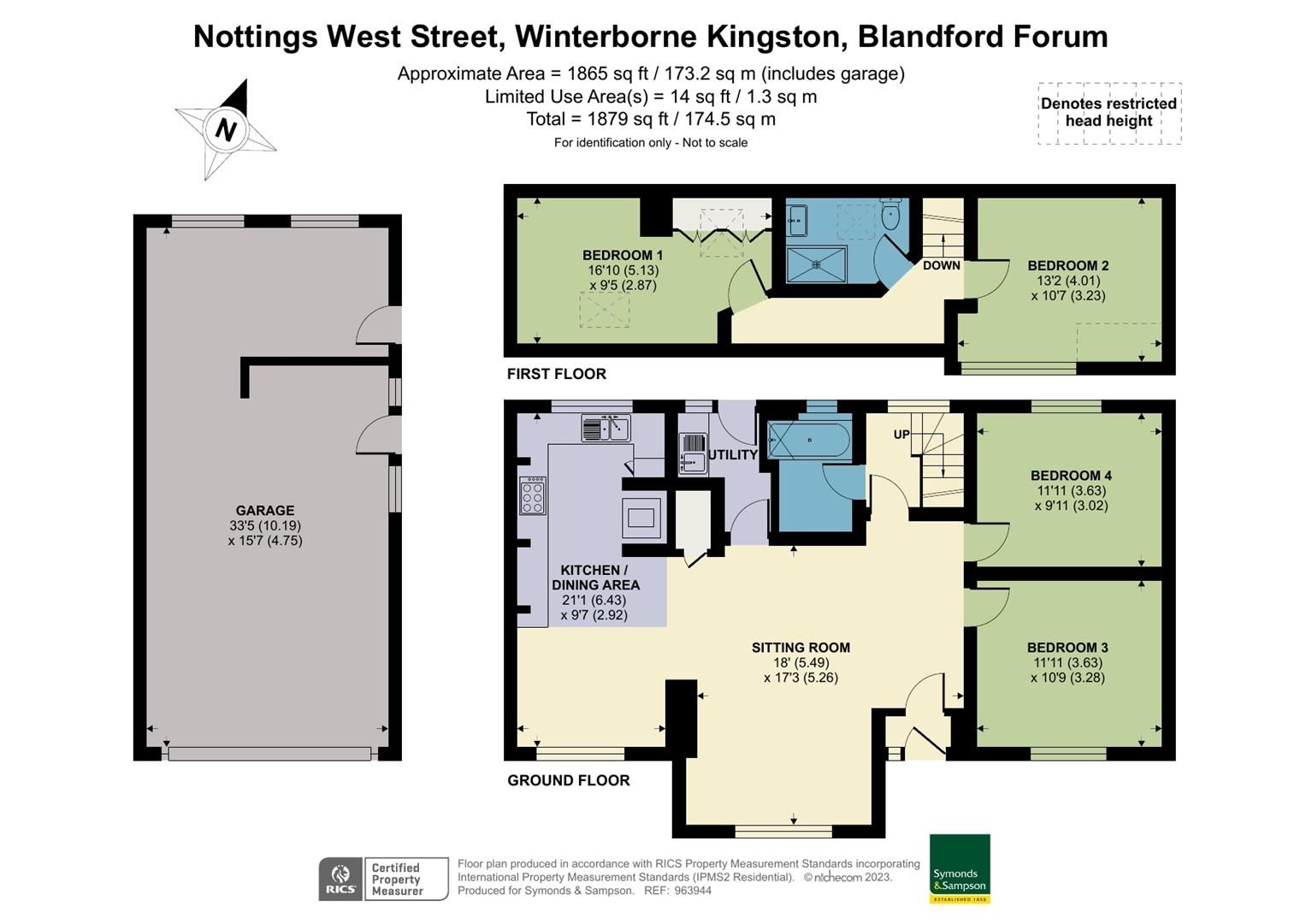 4 bed detached house for sale in West Street, Winterborne Kingston