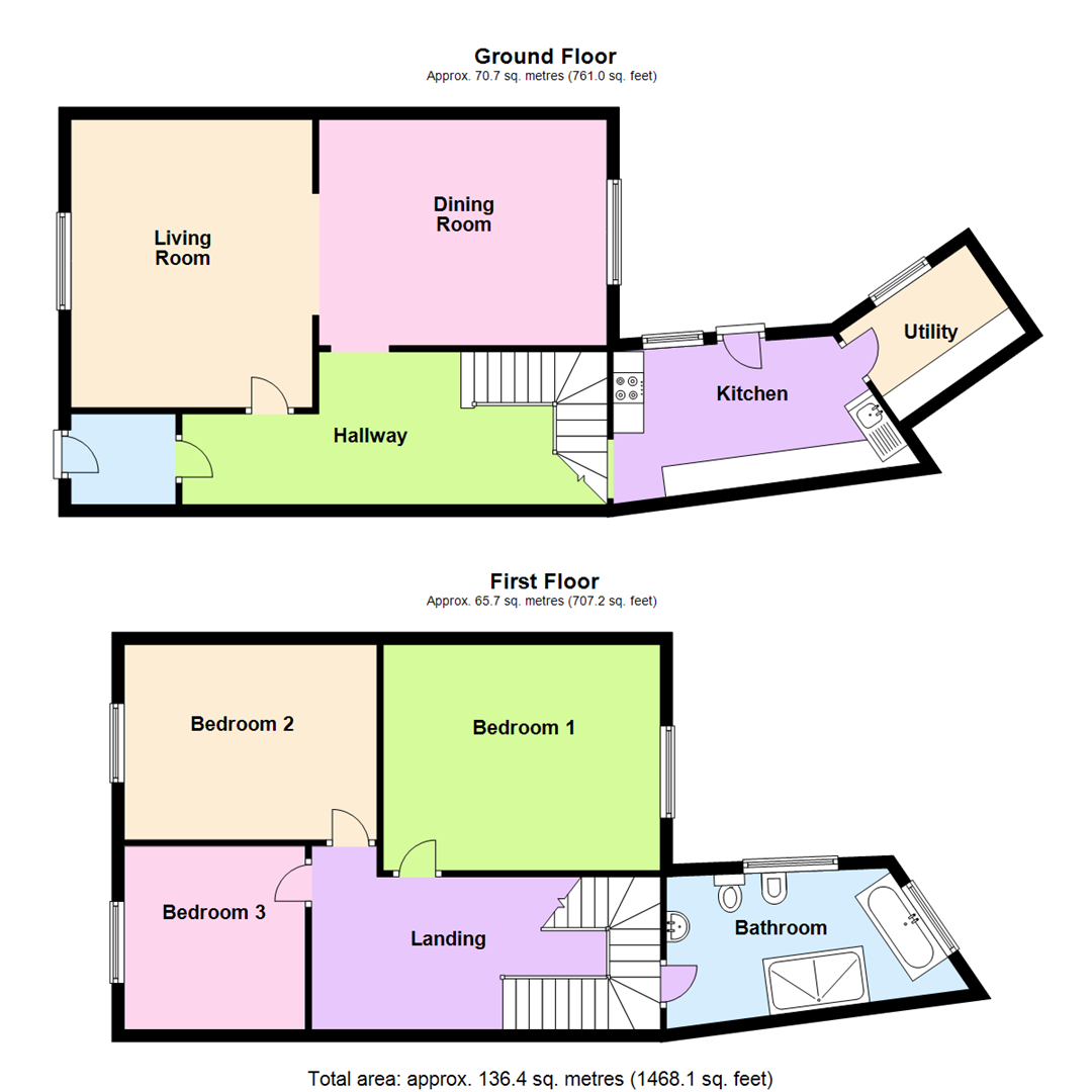 3 bed terraced house for sale in High Street, Neyland, Milford Haven