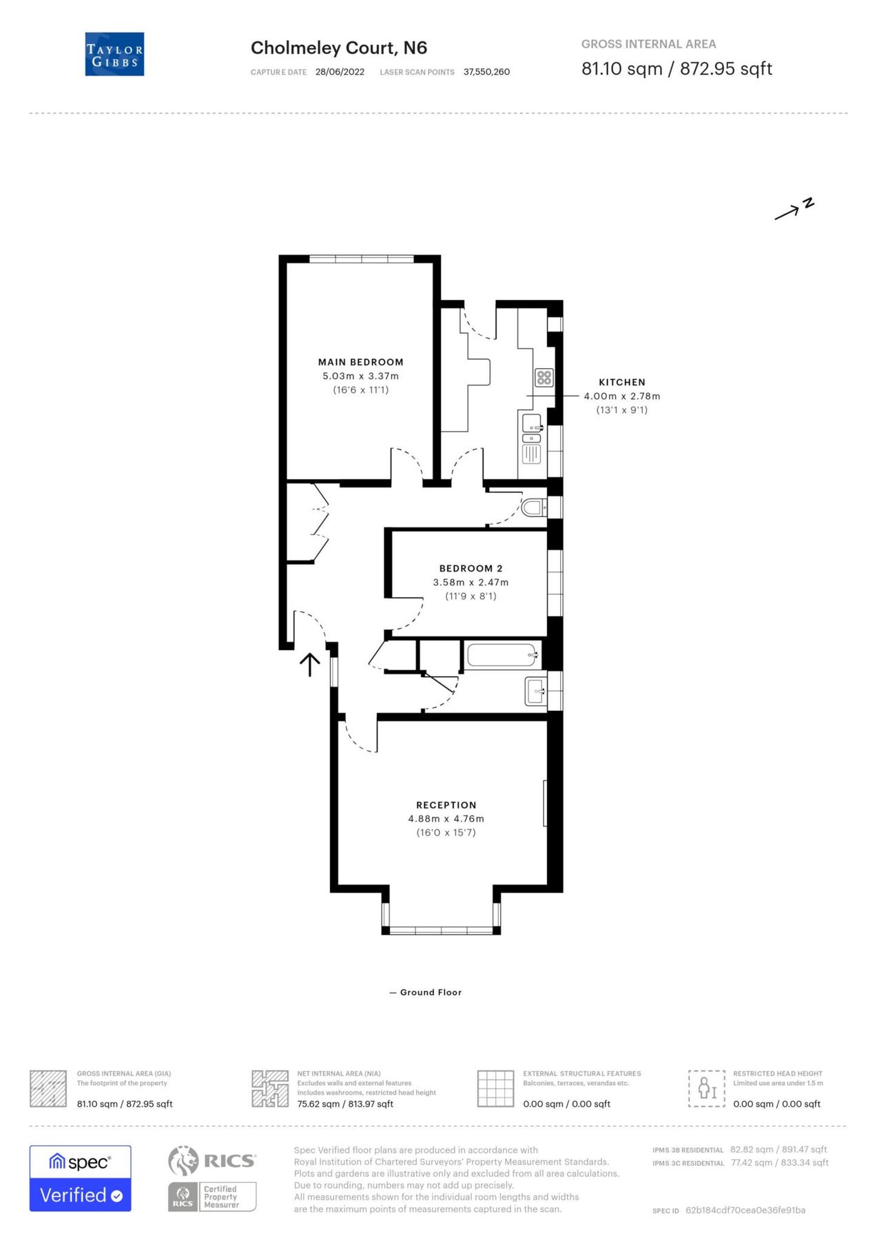 2 bed flat for sale in Cholmeley Court, Highgate N6 Zoopla