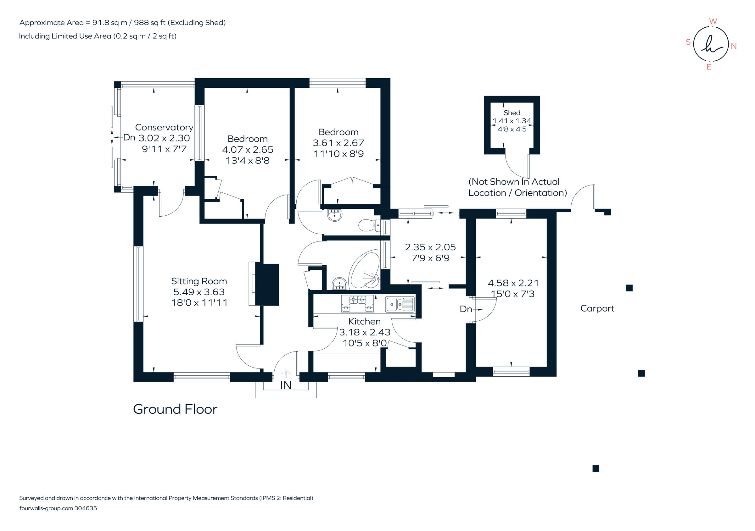 2 bed bungalow for sale in Old Park Lane, Fishbourne, Chichester, West