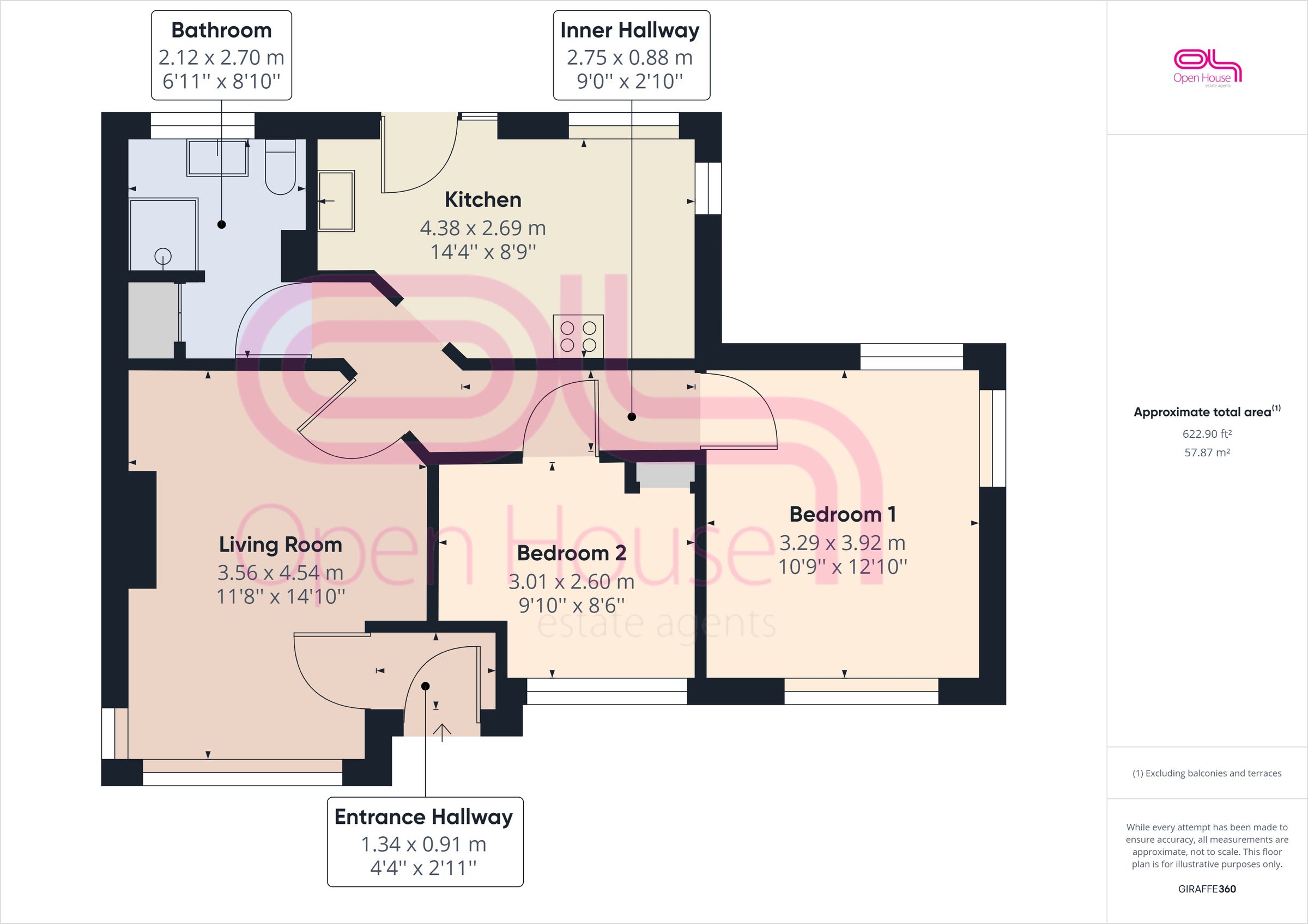 2 bed bungalow for sale in Cornabys, 4 Cricketfield Road, Seaford BN25