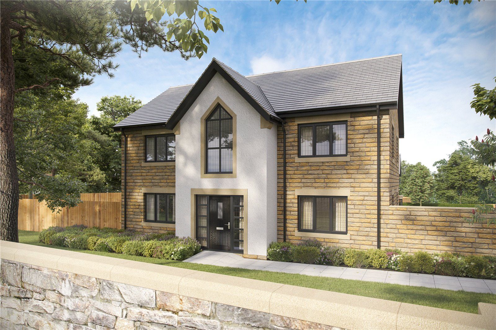 New home, 4 bed detached house for sale in The Hawthorns, Rochdale Rd