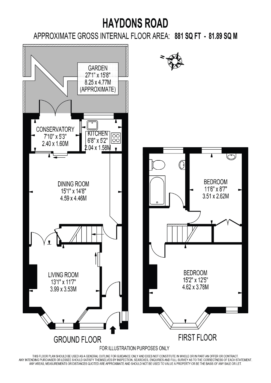 2 bed terraced house for sale in Haydons Road, Wimbledon, London SW19