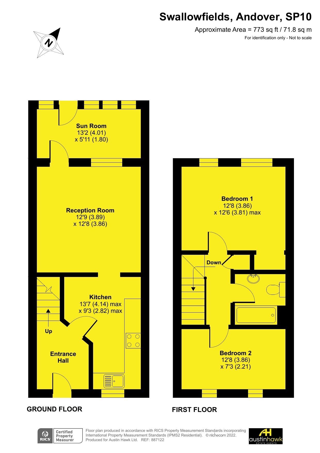 2 bed terraced house for sale in Swallowfields, Andover SP10 Zoopla