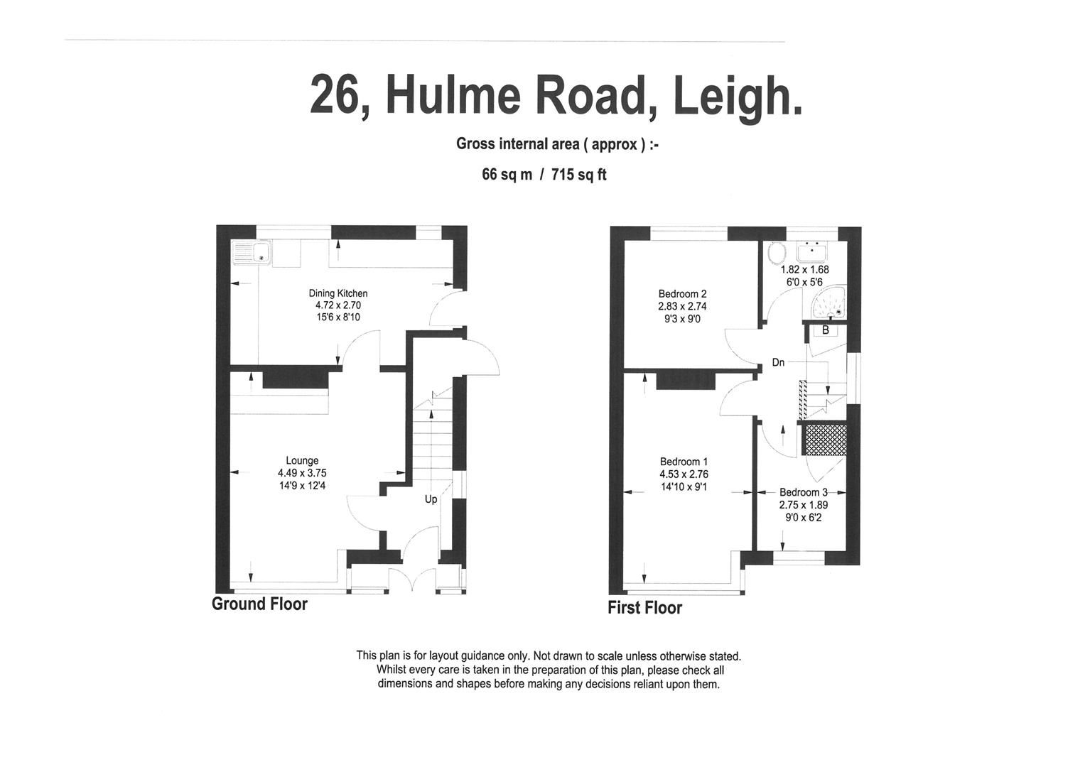 3 bed semidetached house for sale in Hulme Road, Leigh WN7 Zoopla