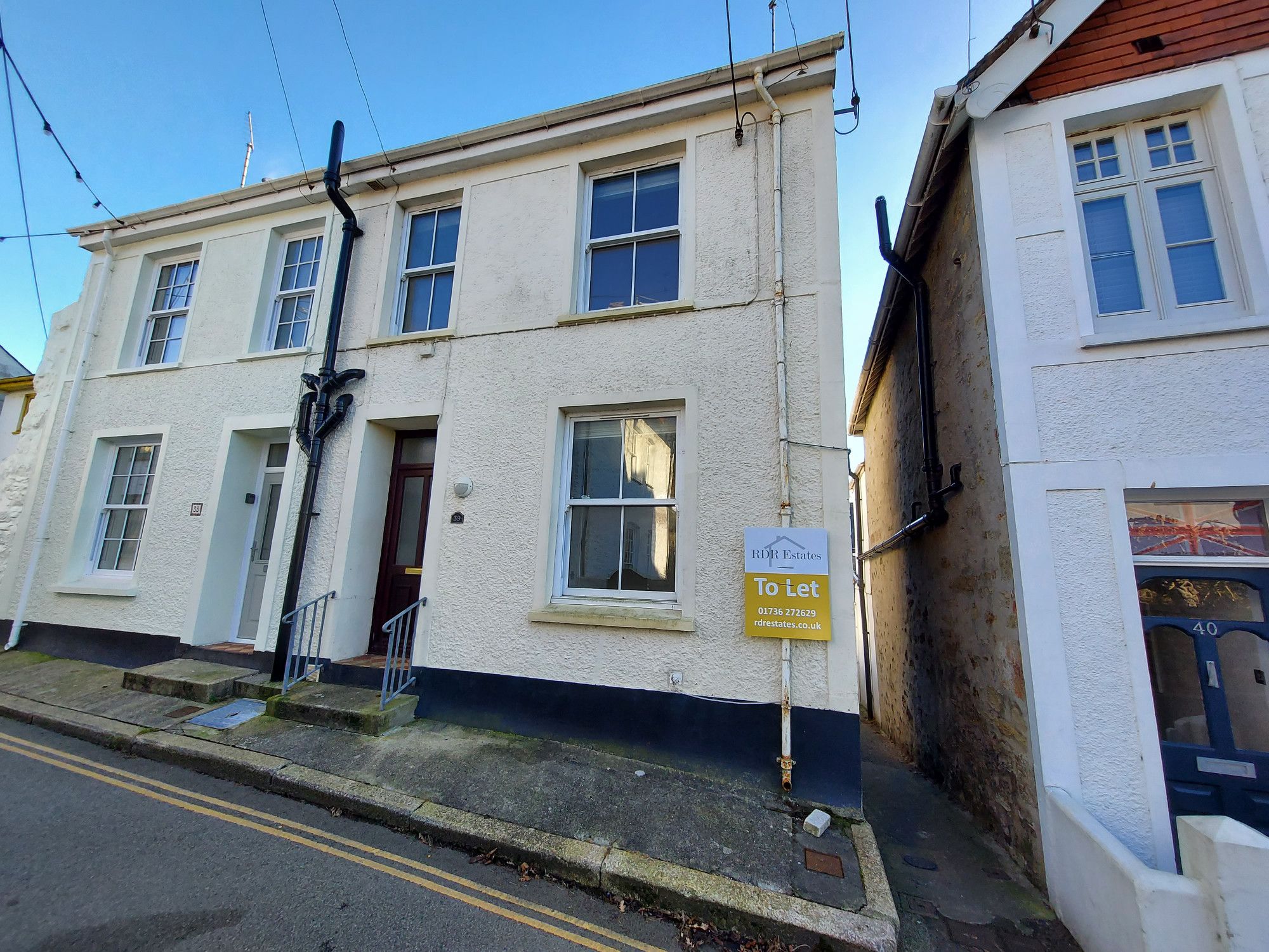 2 bed semidetached house to rent in Kersey Road, Flushing, Falmouth