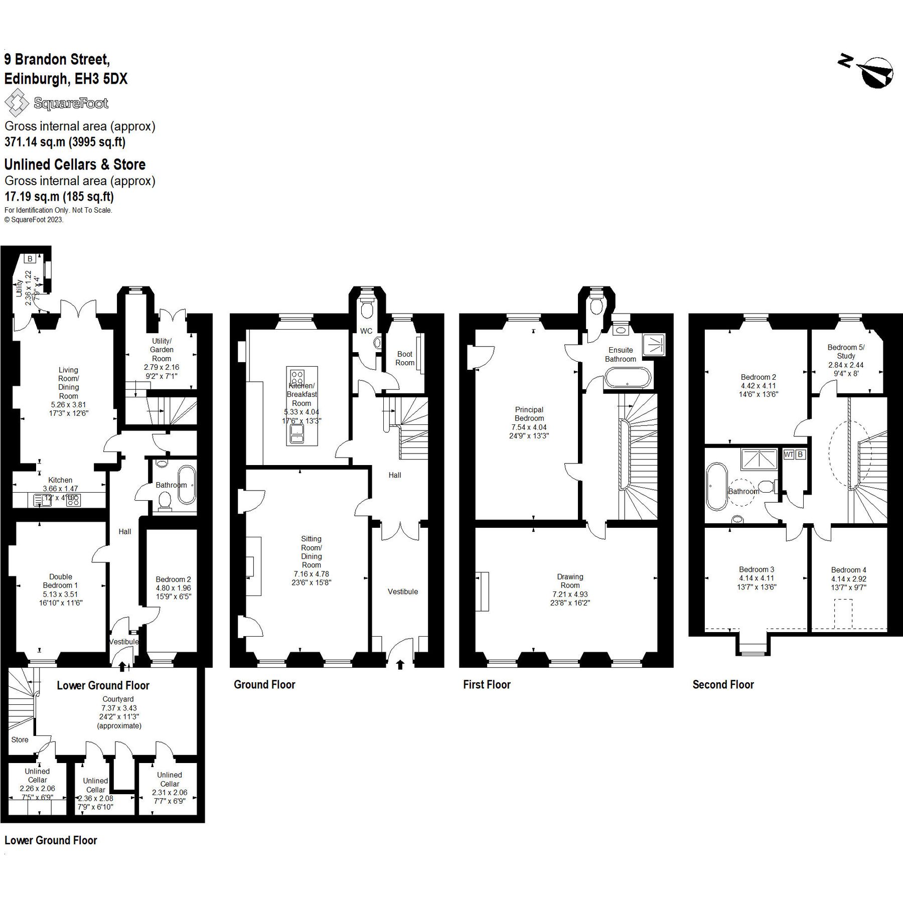 7 bed terraced house for sale in Brandon Street, Edinburgh, Midlothian