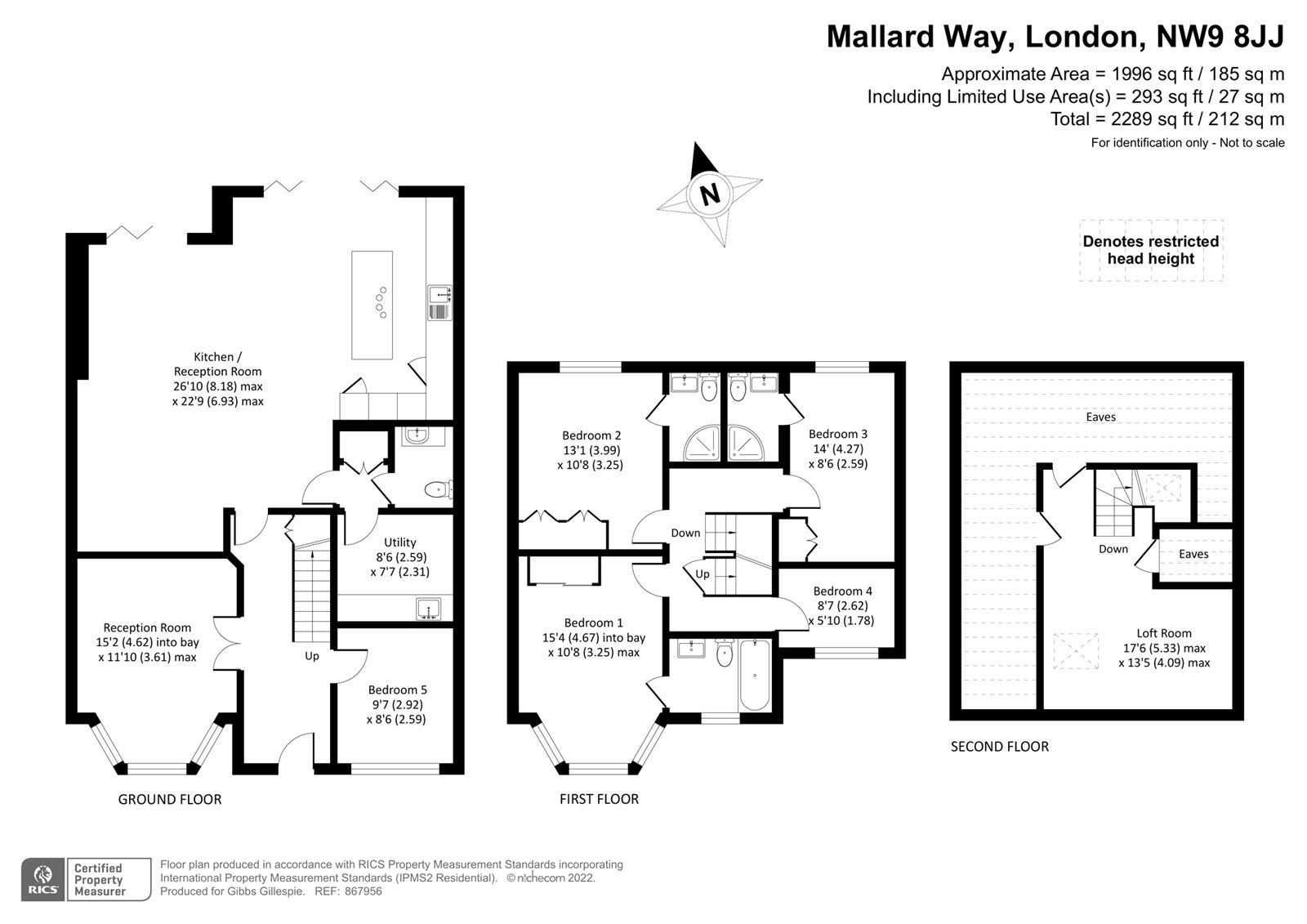 5 bed semidetached house for sale in Mallard Way, London, England NW9